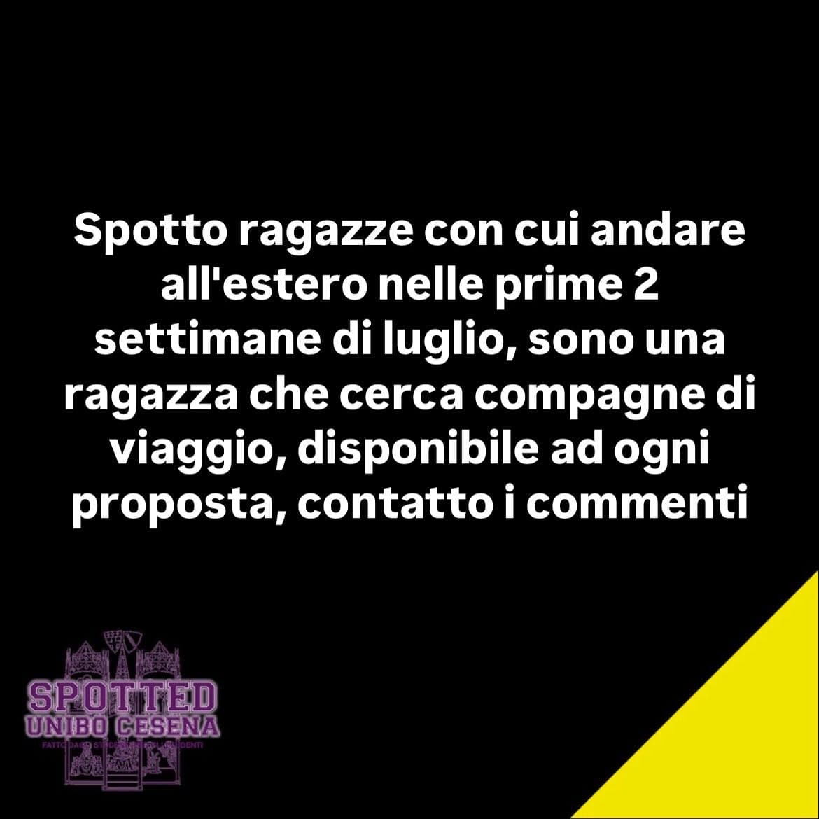 Post: #spotted #Cesena #unibo #cesenaspotted