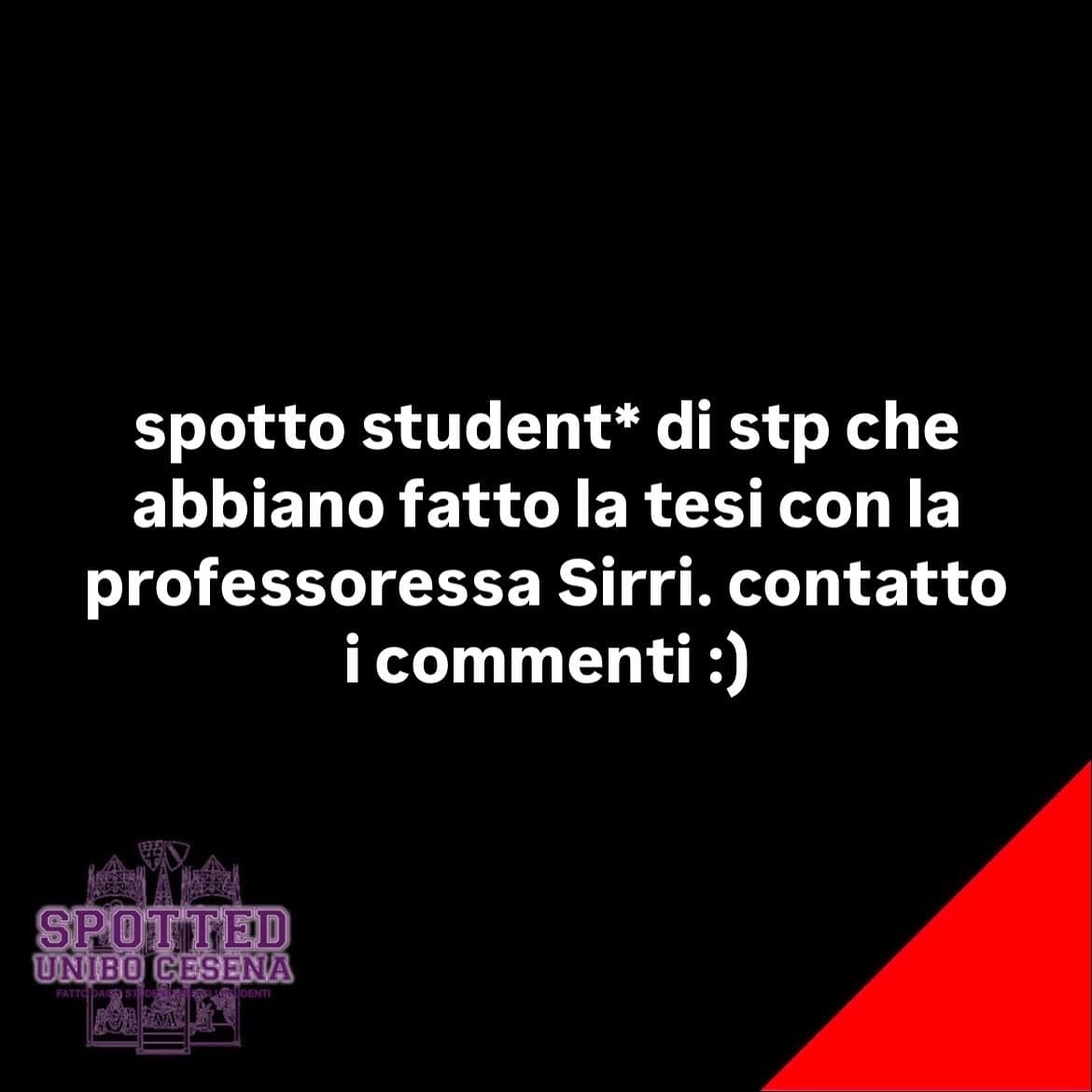 Post: #spotted #Cesena #unibo #cesenaspotted