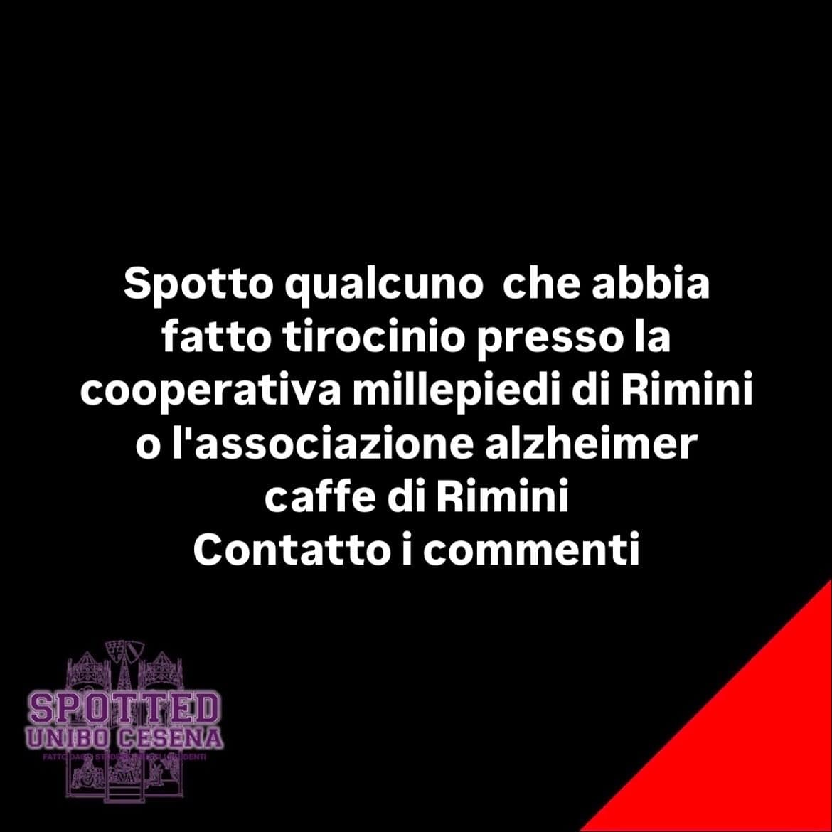 Post: #spotted #Cesena #unibo #cesenaspotted