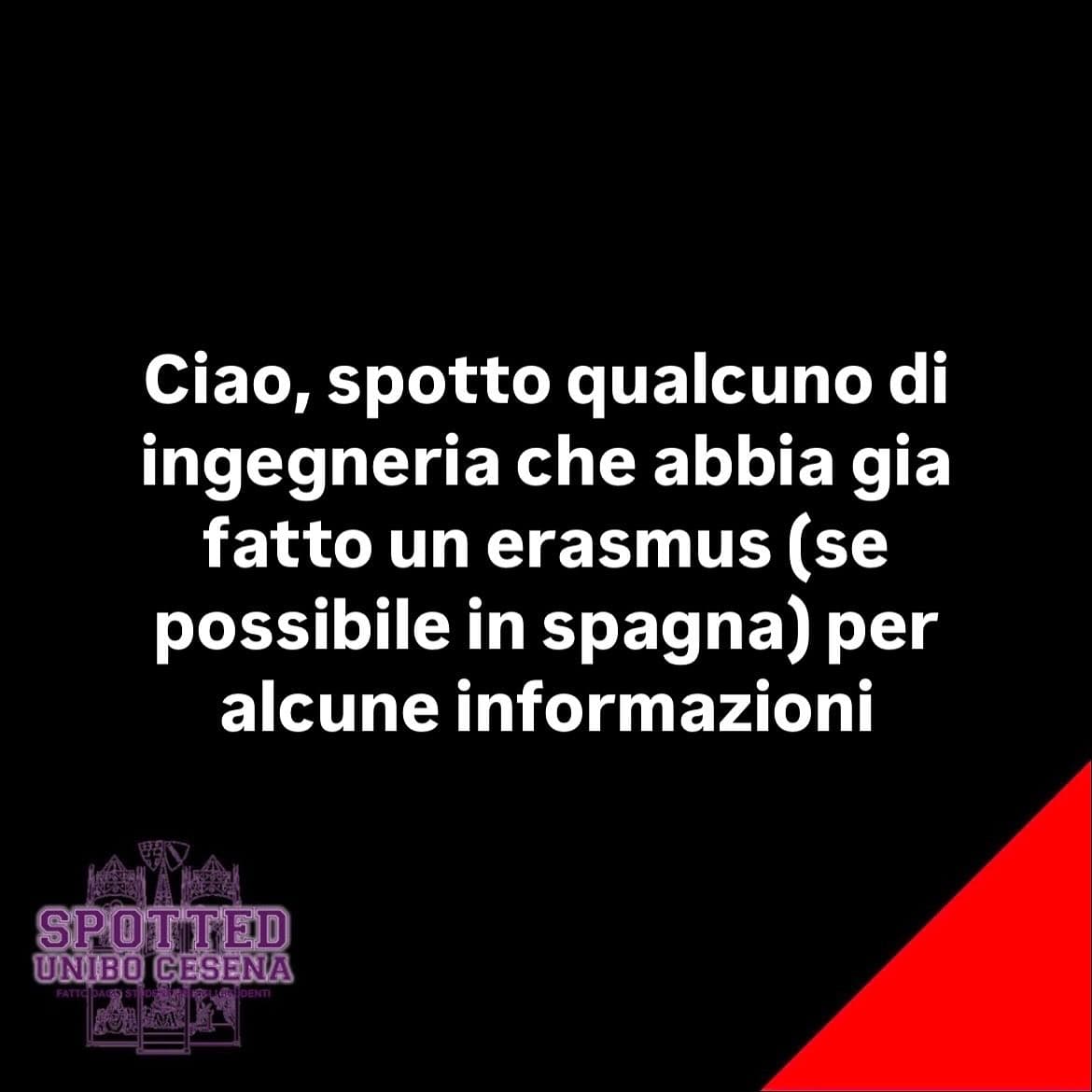 Post: #spotted #Cesena #unibo #cesenaspotted