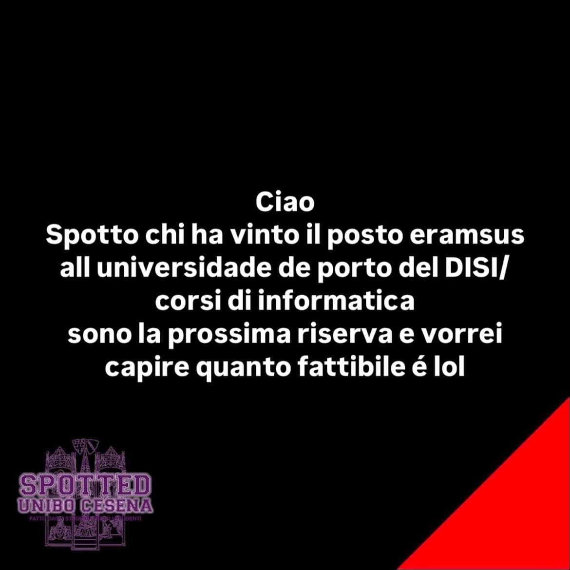 Post: #spotted #Cesena #unibo #cesenaspotted