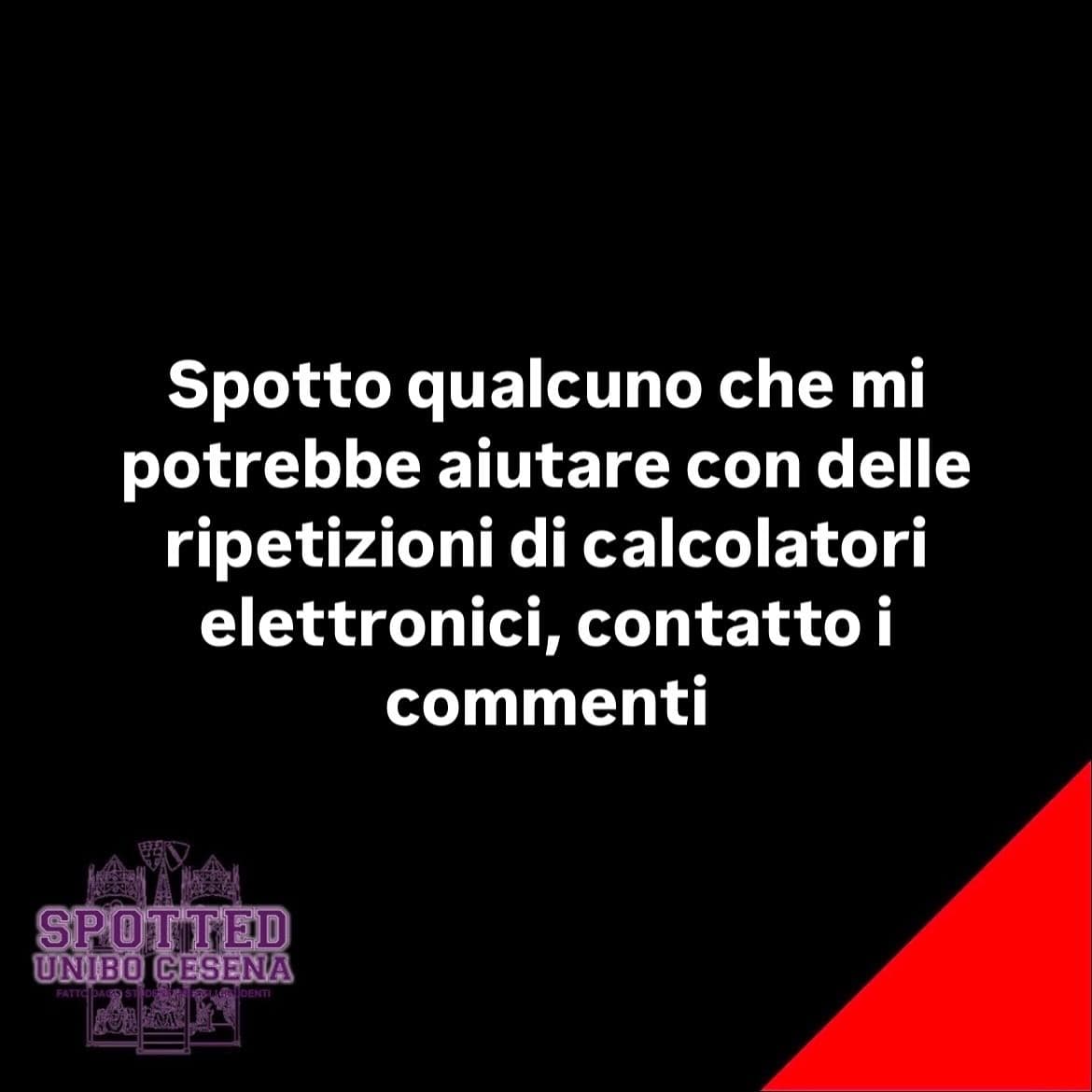 Post: #spotted #Cesena #unibo #cesenaspotted