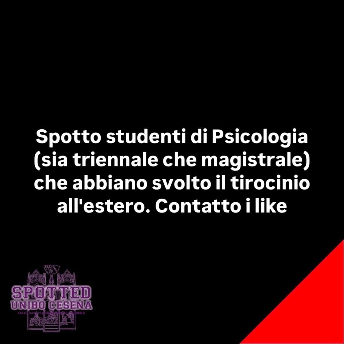 Post: #spotted #Cesena #unibo #cesenaspotted