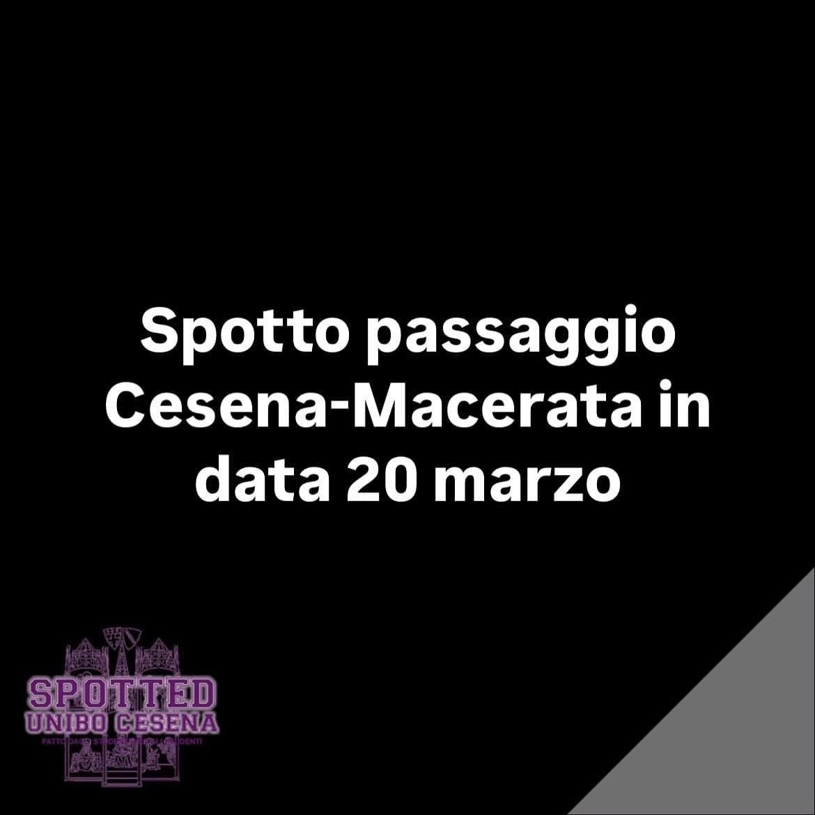 Post: #spotted #Cesena #unibo #cesenaspotted
