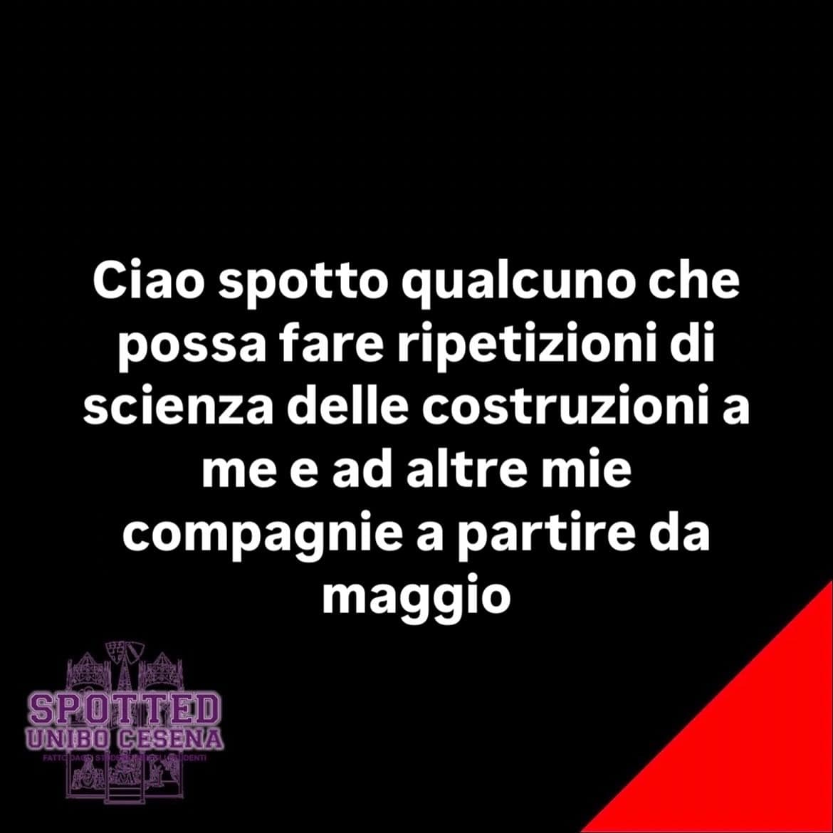 Post: #spotted #Cesena #unibo #cesenaspotted