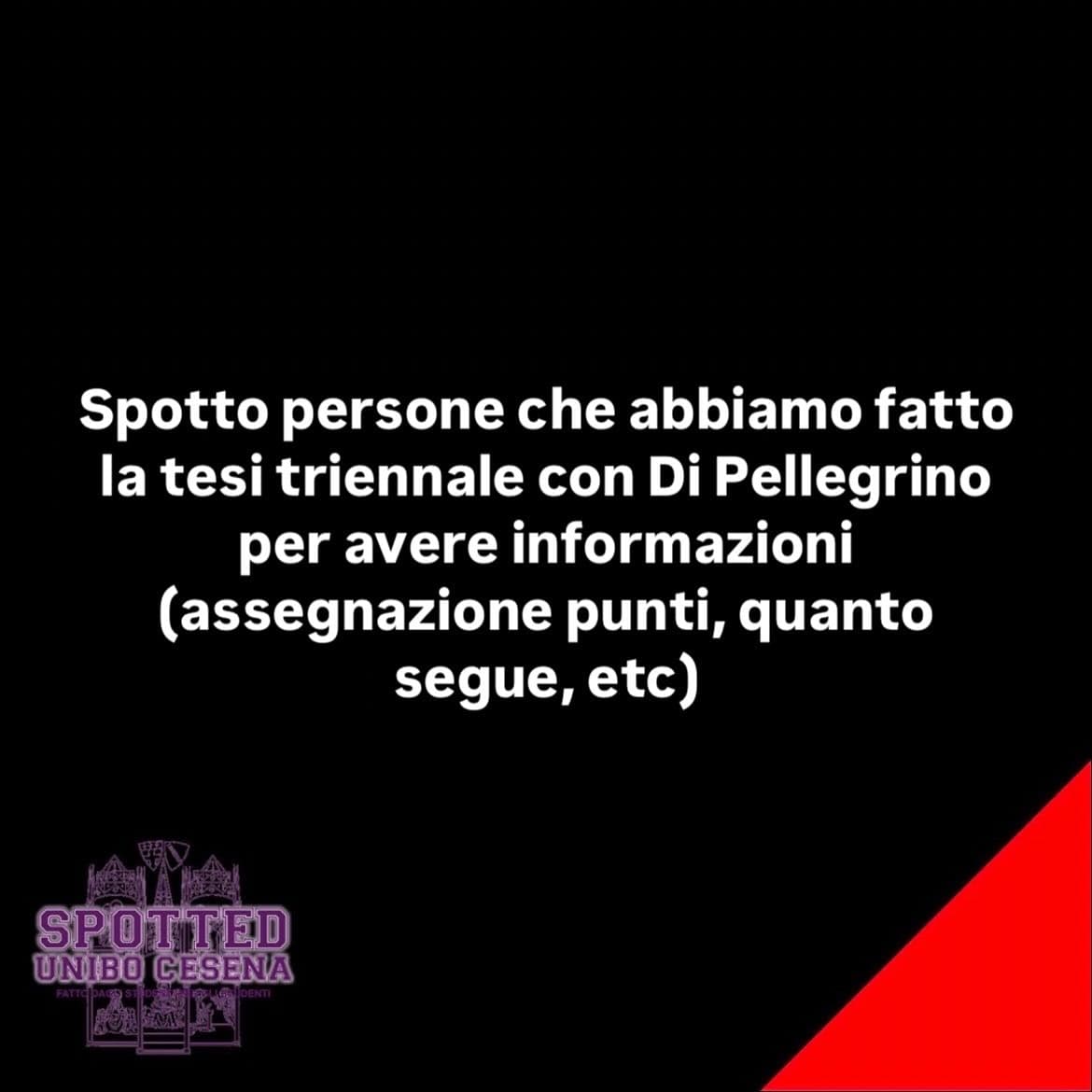 Post: #spotted #Cesena #unibo #cesenaspotted