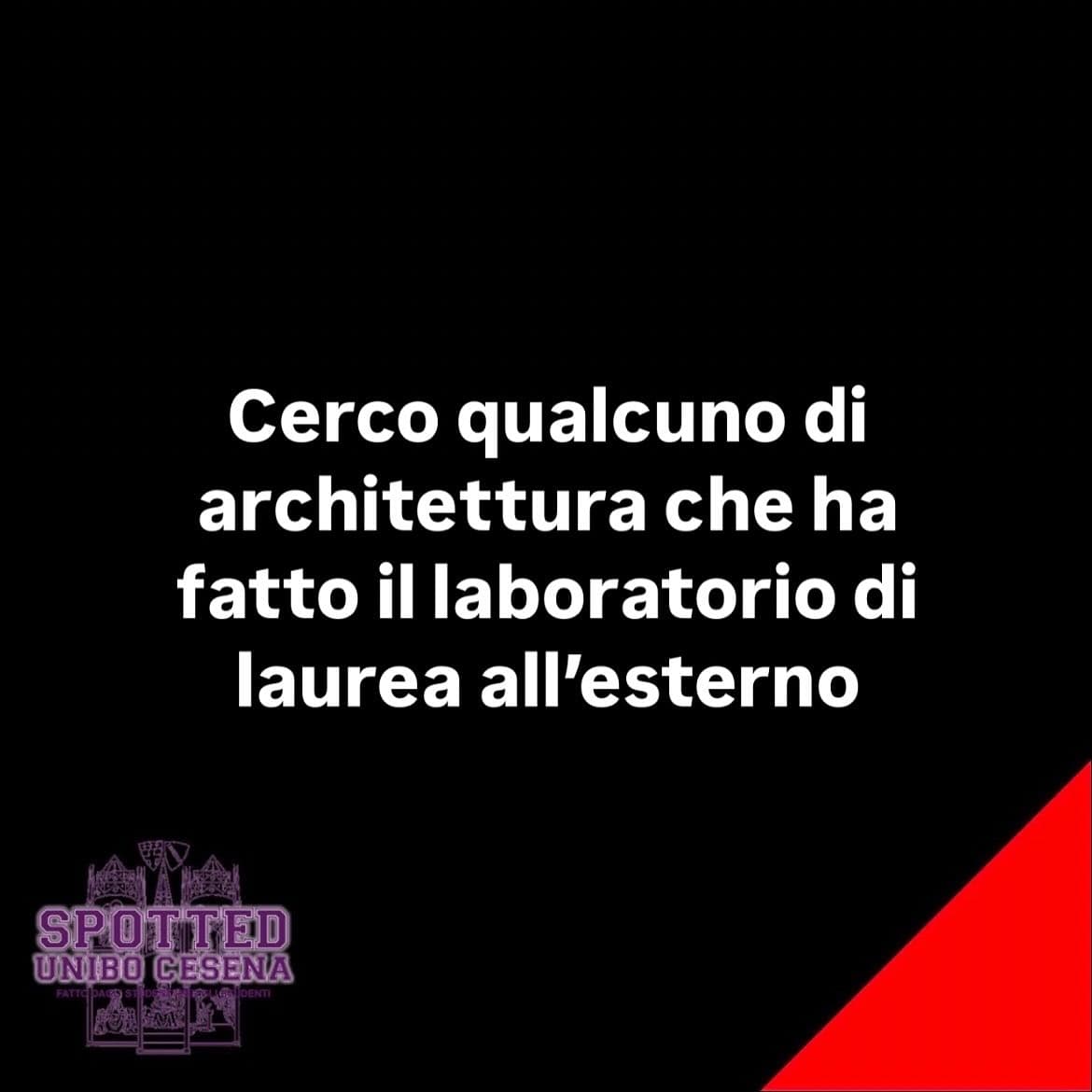 Post: #spotted #Cesena #unibo #cesenaspotted
