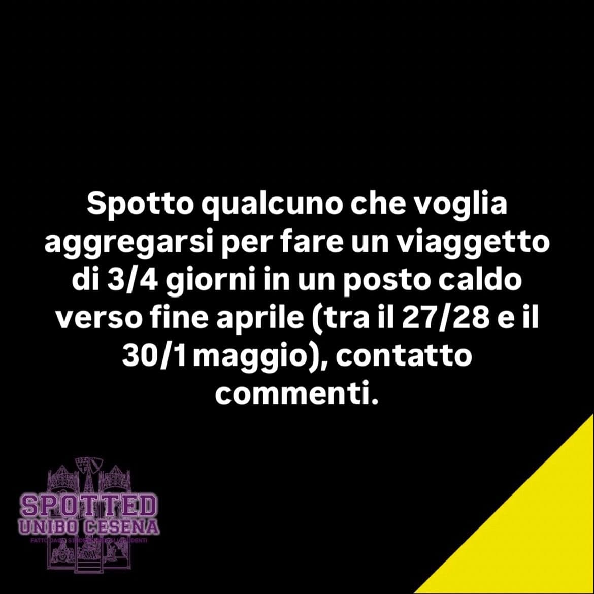 Post: #spotted #Cesena #unibo #cesenaspotted