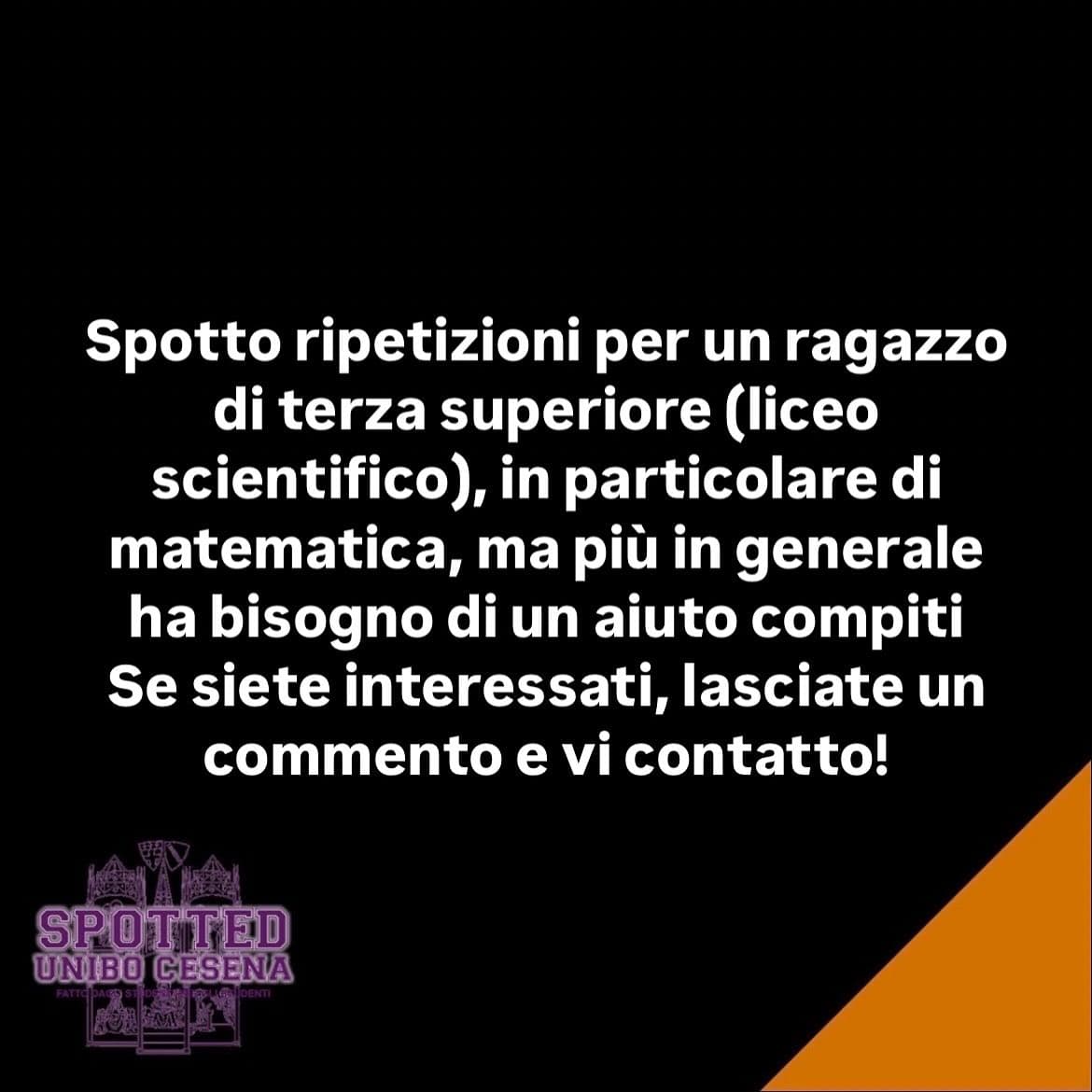 Post: #spotted #Cesena #unibo #cesenaspotted