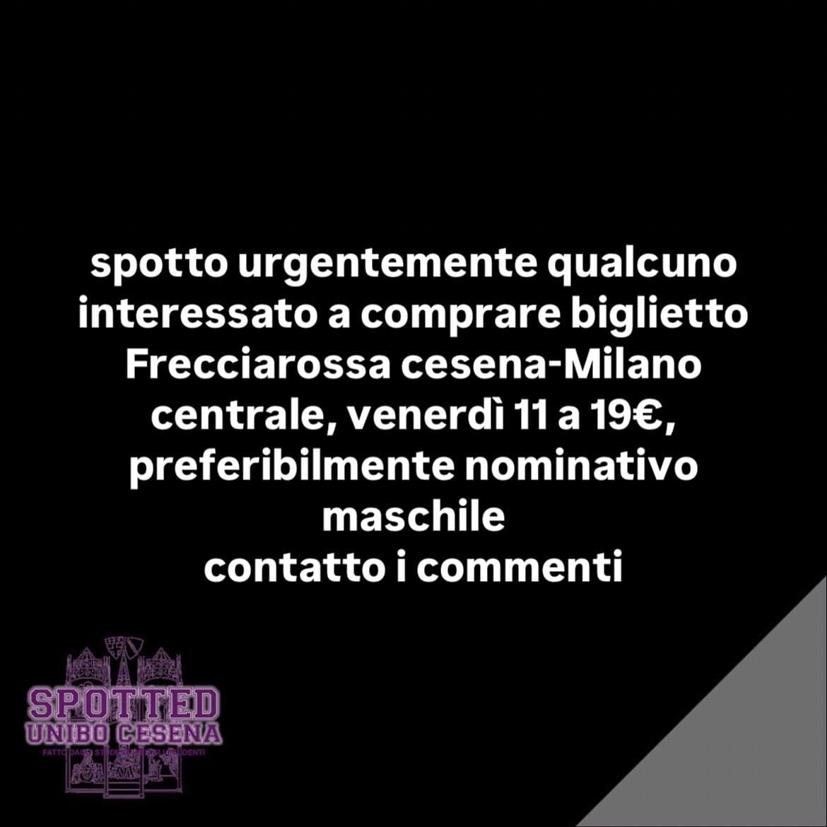 Post: #spotted #Cesena #unibo #cesenaspotted