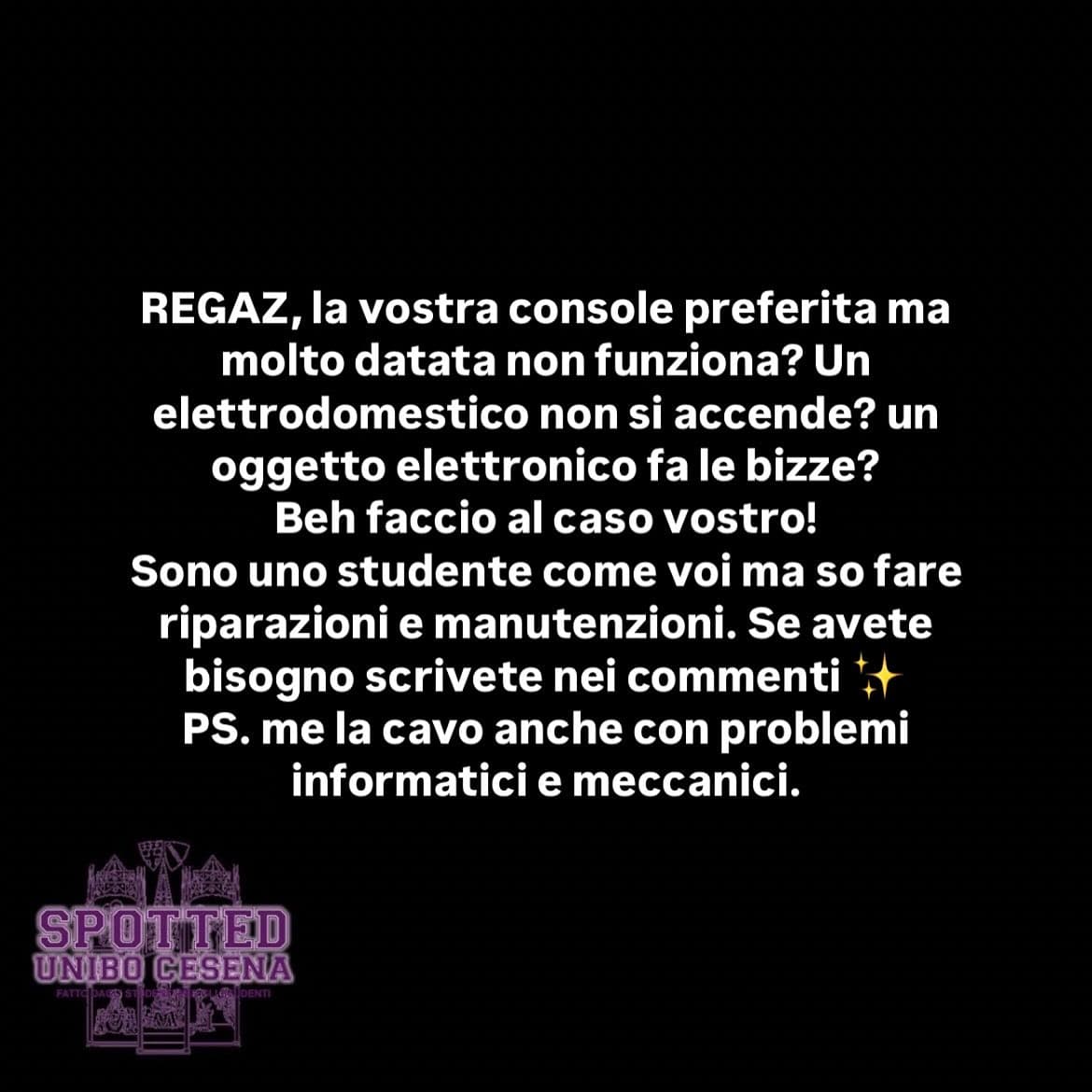 Post: #spotted #Cesena #unibo #cesenaspotted