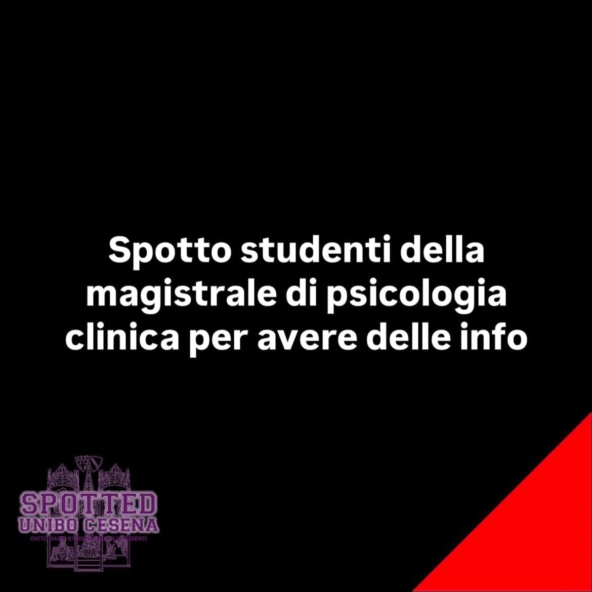 Post: #spotted #Cesena #unibo #cesenaspotted