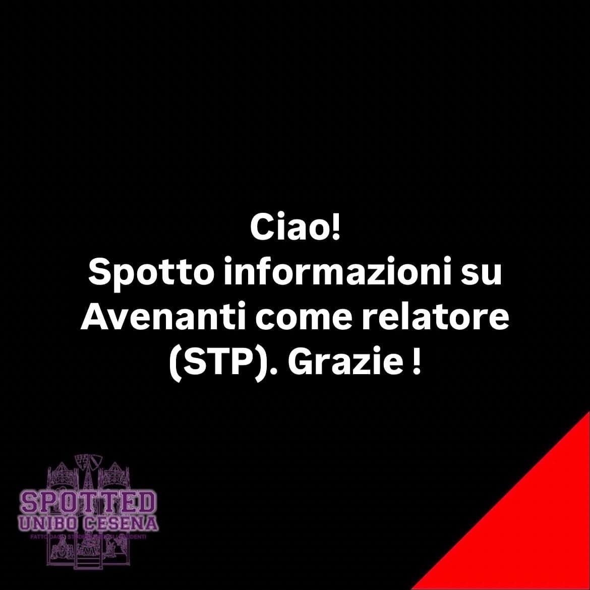 Post: #spotted #Cesena #unibo #cesenaspotted
