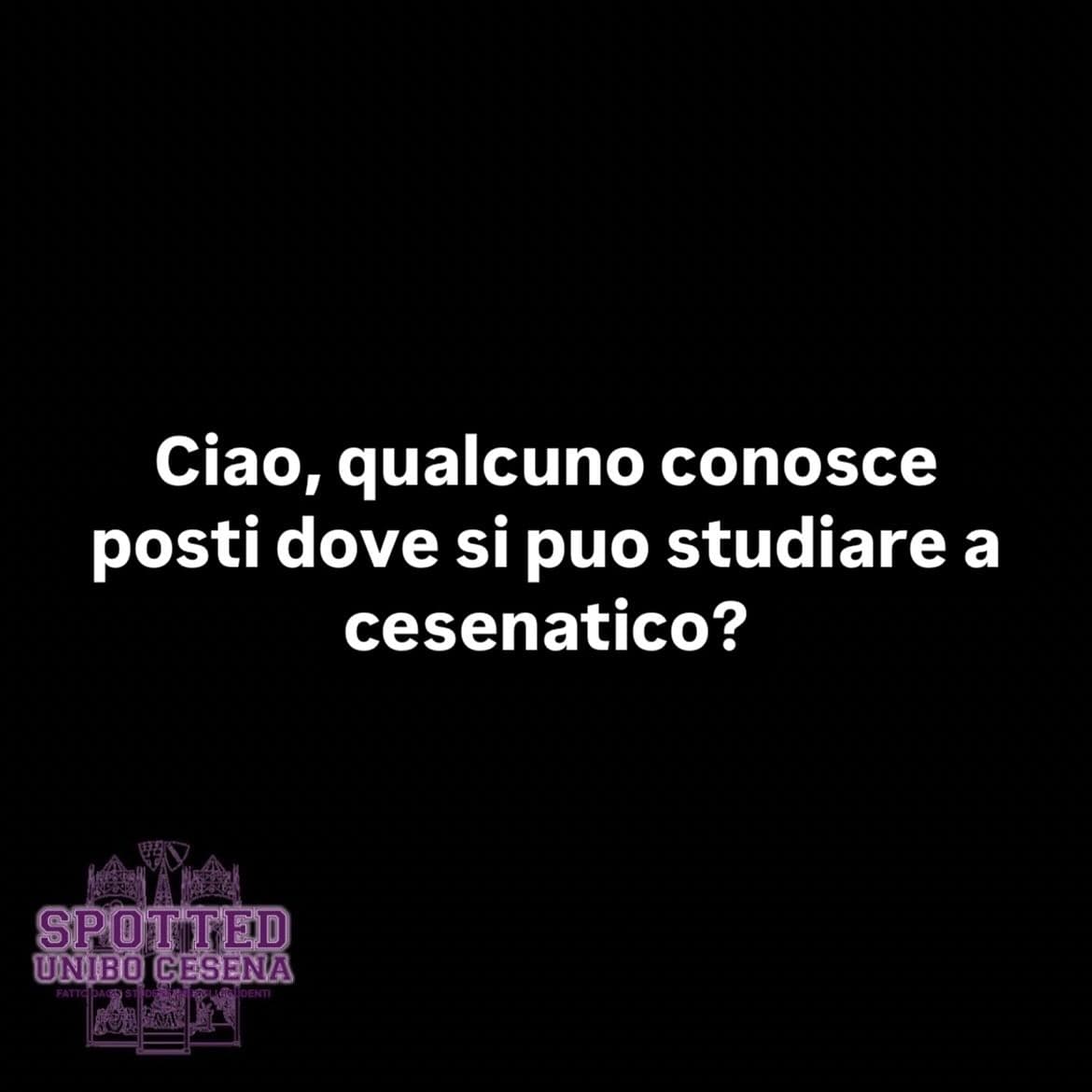 Post: #spotted #Cesena #unibo #cesenaspotted