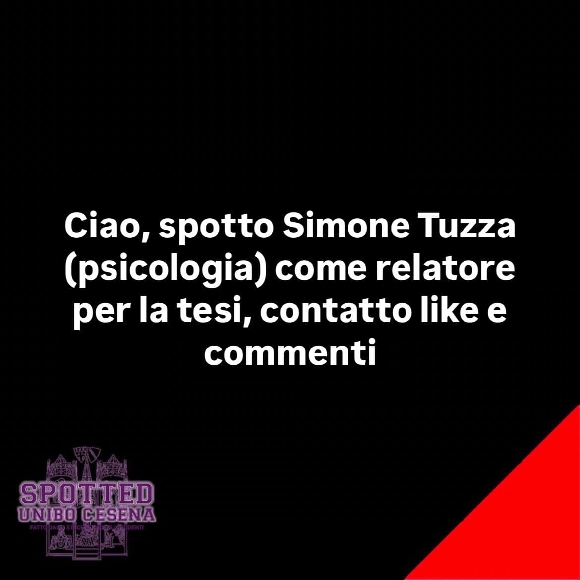 Post: #spotted #Cesena #unibo #cesenaspotted