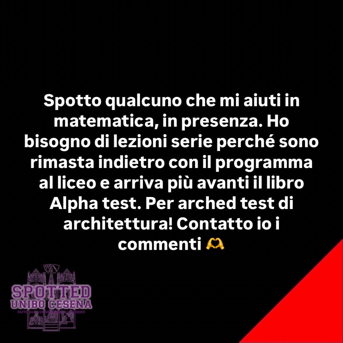Post: #spotted #Cesena #unibo #cesenaspotted