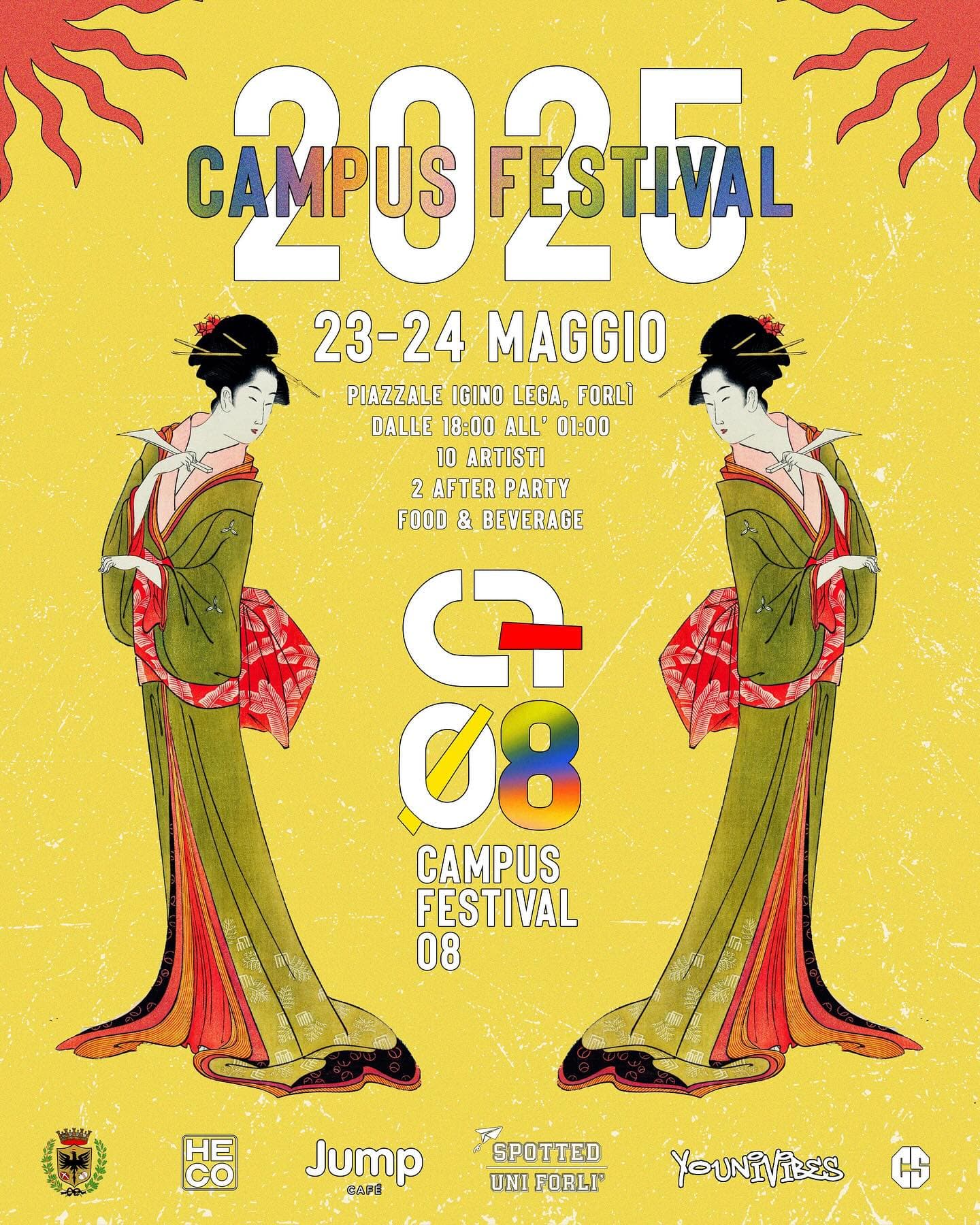Post: Campus Festival 2025:
Il festival universitario più atteso dell’anno sta per tornare!
Segna le date: 23 e 24 maggio
Location: Piazzale Igino…