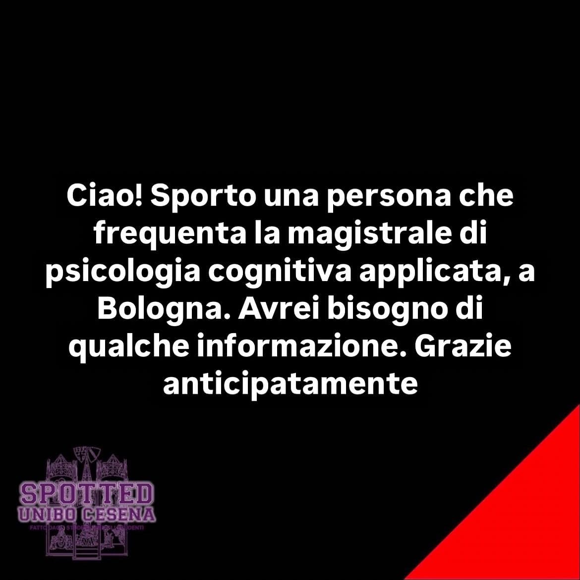 Post: #spotted #Cesena #unibo #cesenaspotted