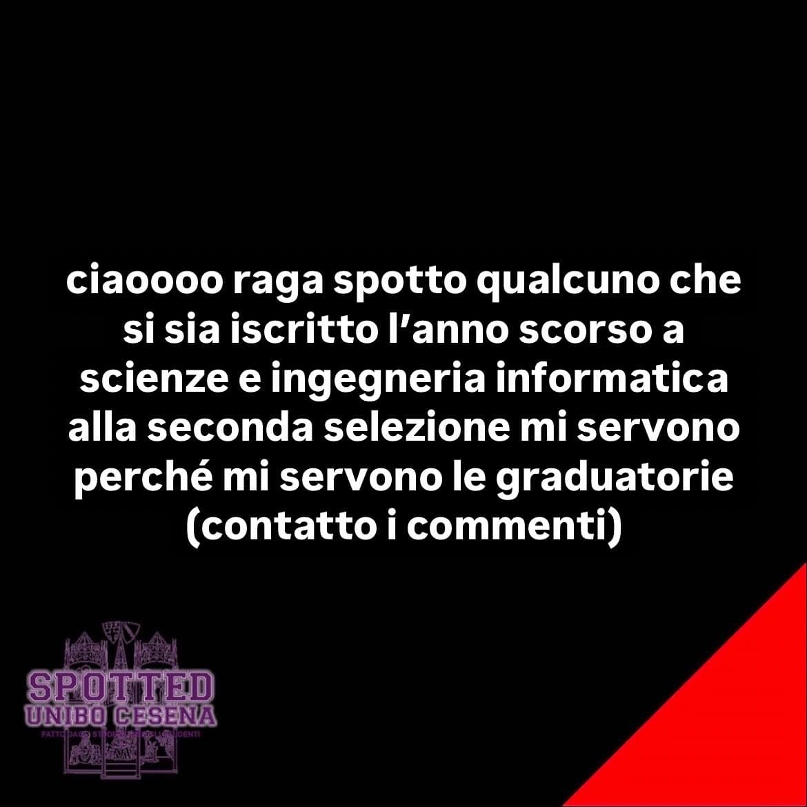 Post: #spotted #Cesena #unibo #cesenaspotted