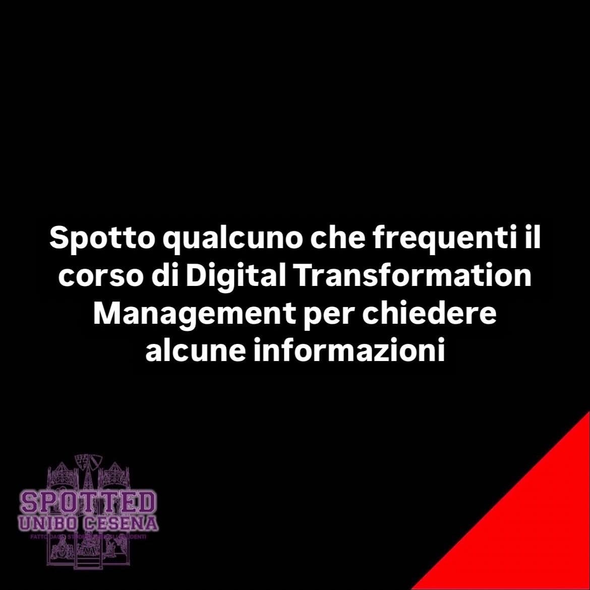 Post: #spotted #Cesena #unibo #cesenaspotted