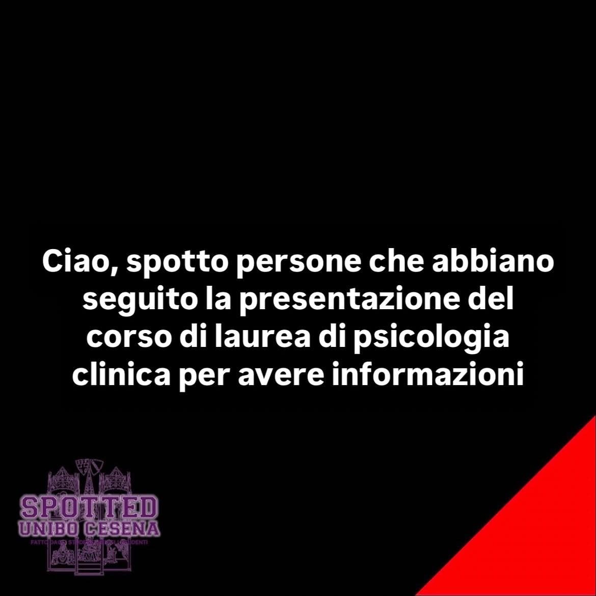 Post: #spotted #Cesena #unibo #cesenaspotted