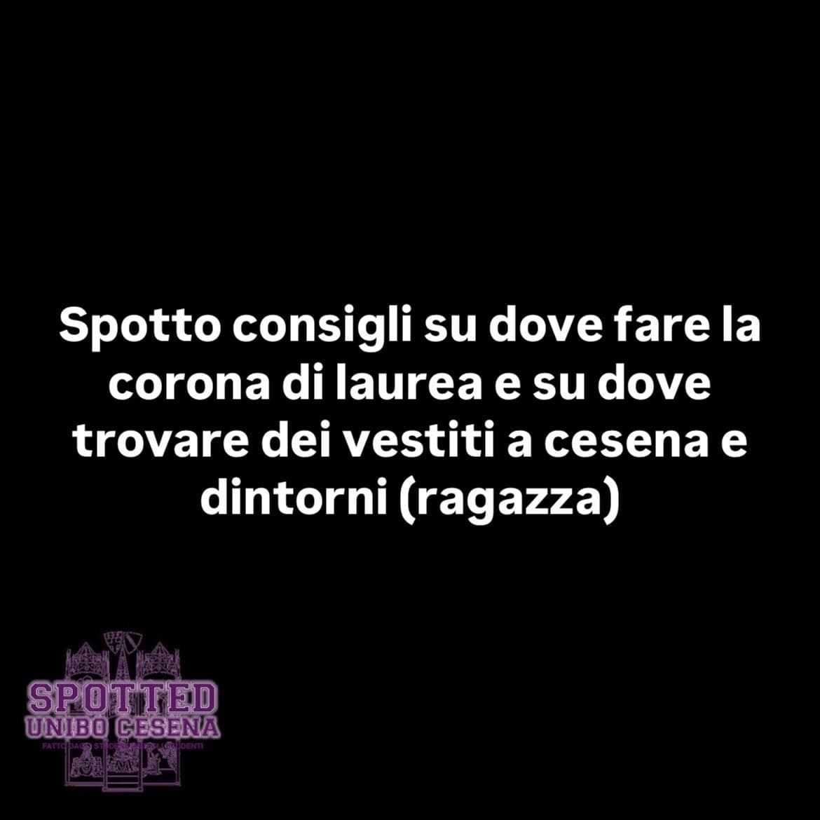 Post: #spotted #Cesena #unibo #cesenaspotted