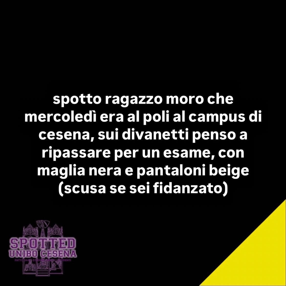 Post: #spotted #Cesena #unibo #cesenaspotted