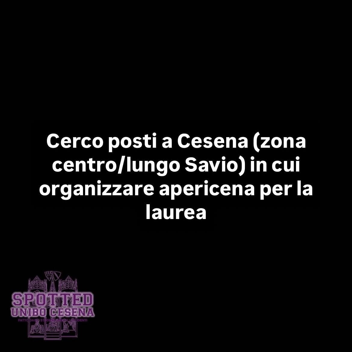 Post: #spotted #Cesena #unibo #cesenaspotted