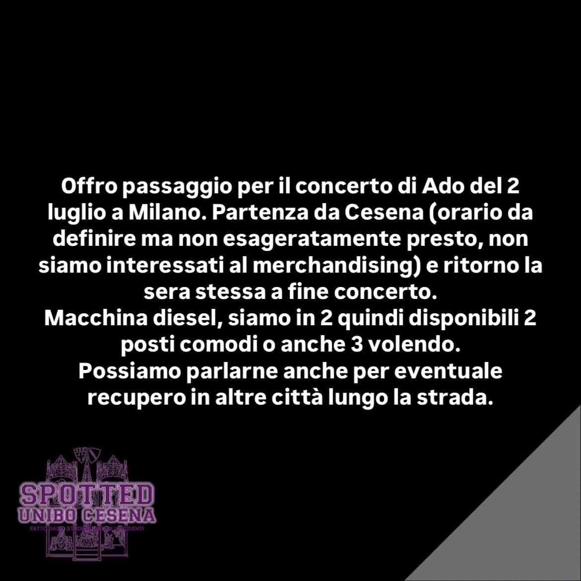 Post: #spotted #Cesena #unibo #cesenaspotted