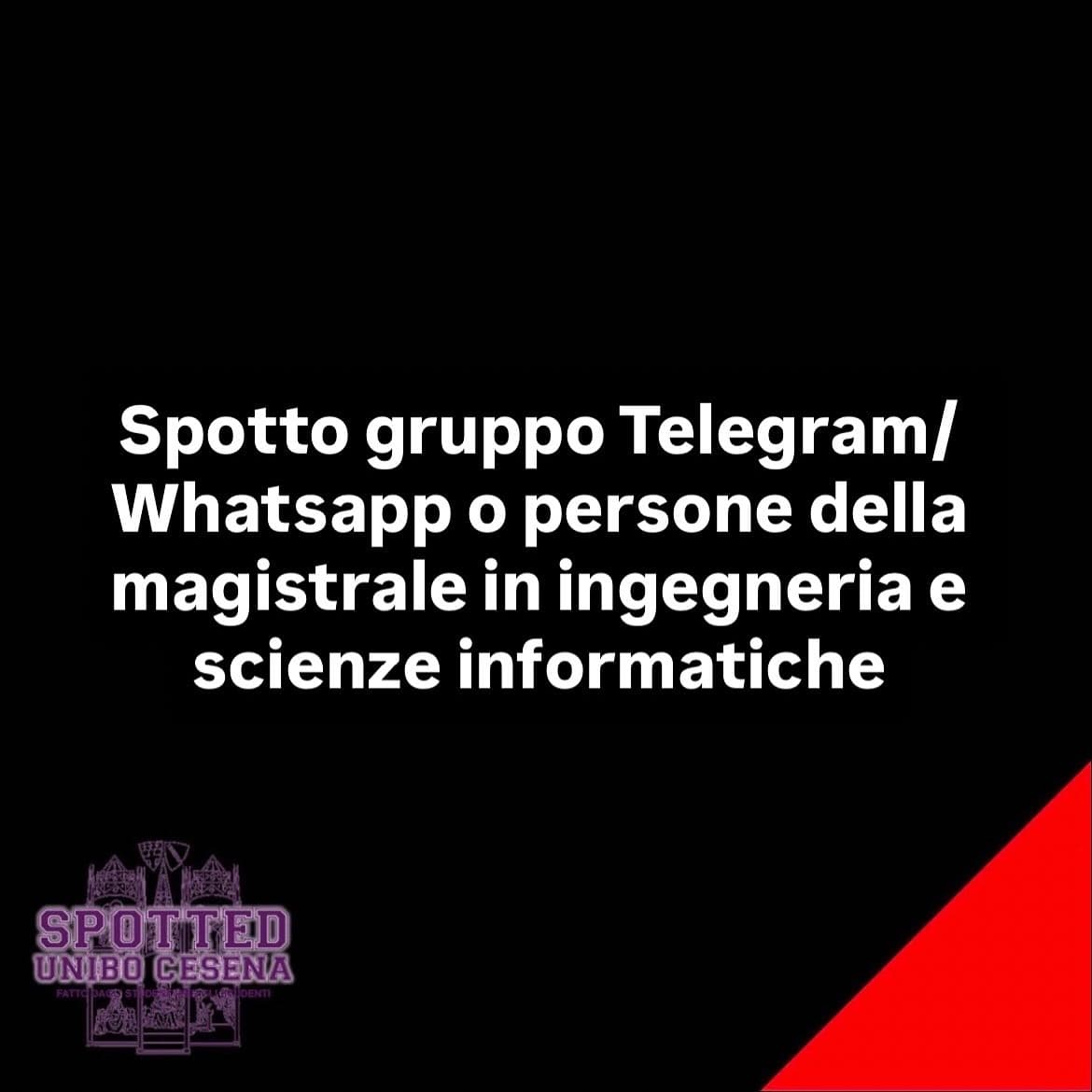 Post: #spotted #Cesena #unibo #cesenaspotted