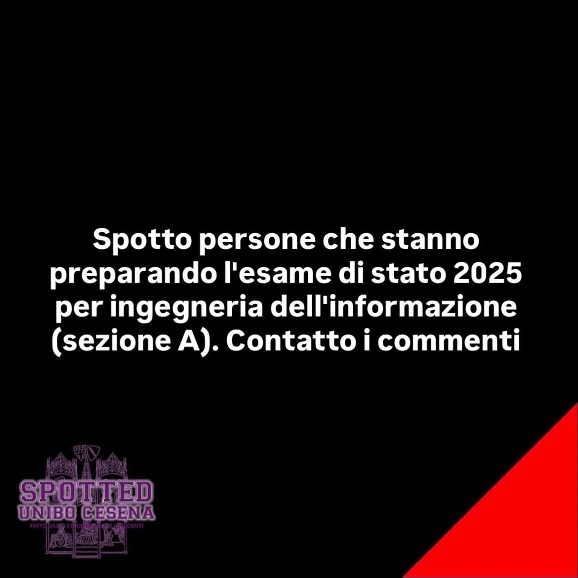Post: #spotted #Cesena #unibo #cesenaspotted