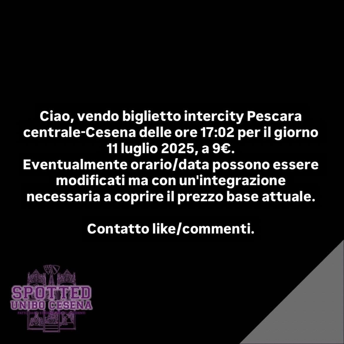 Post: #spotted #Cesena #unibo #cesenaspotted