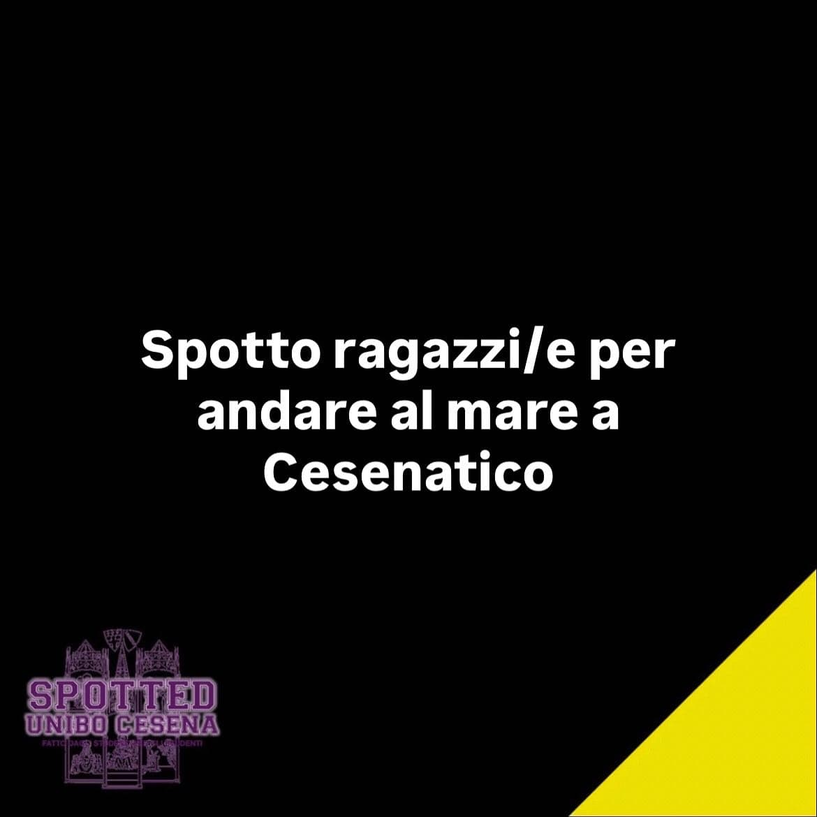 Post: #spotted #Cesena #unibo #cesenaspotted
