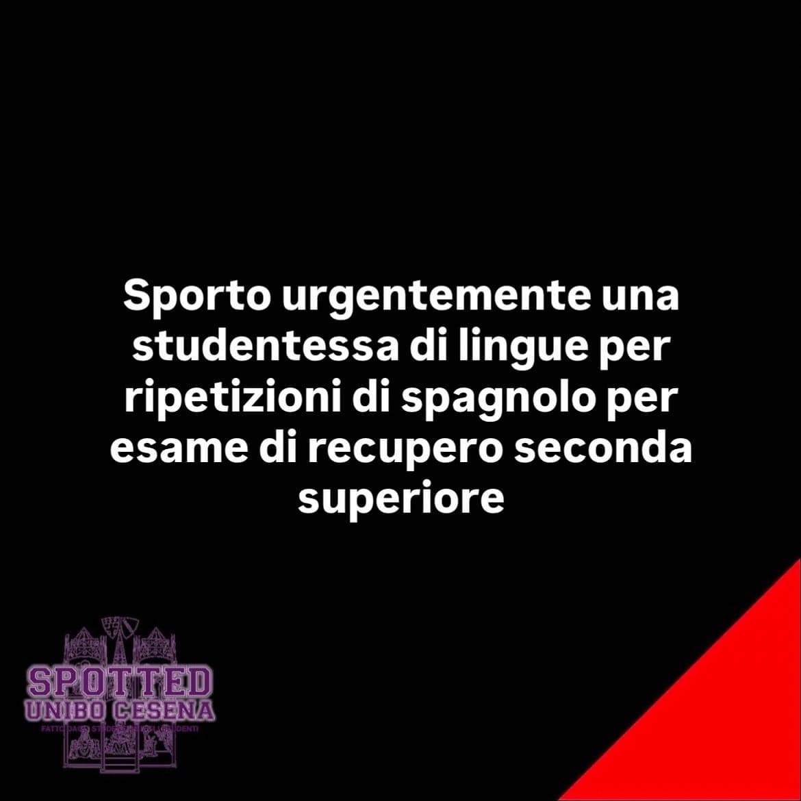 Post: #spotted #Cesena #unibo #cesenaspotted