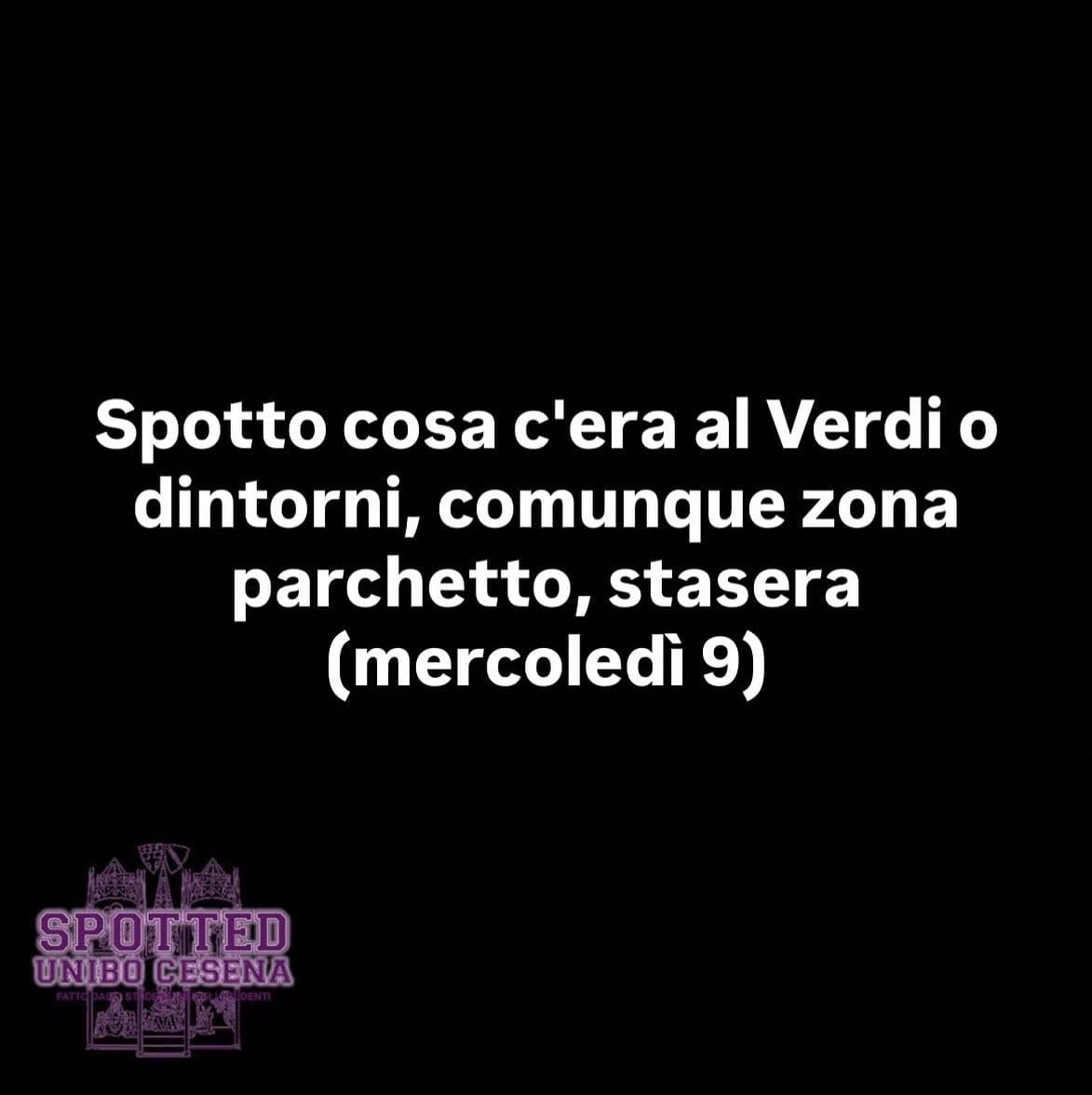 Post: #spotted #Cesena #unibo #cesenaspotted