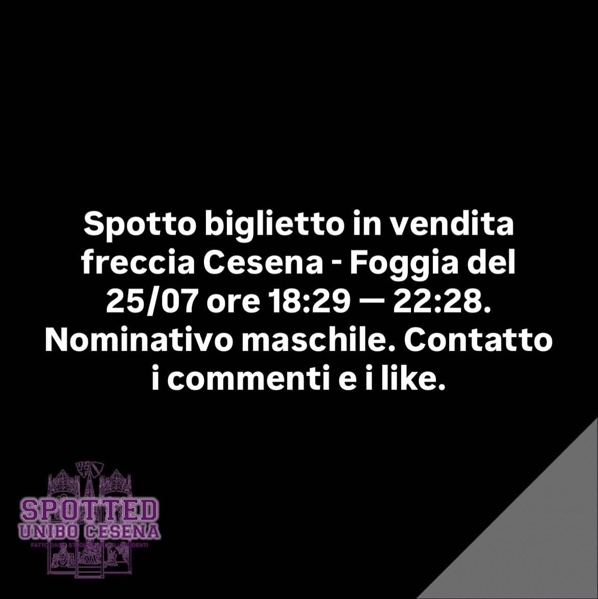 Post: #spotted #Cesena #unibo #cesenaspotted