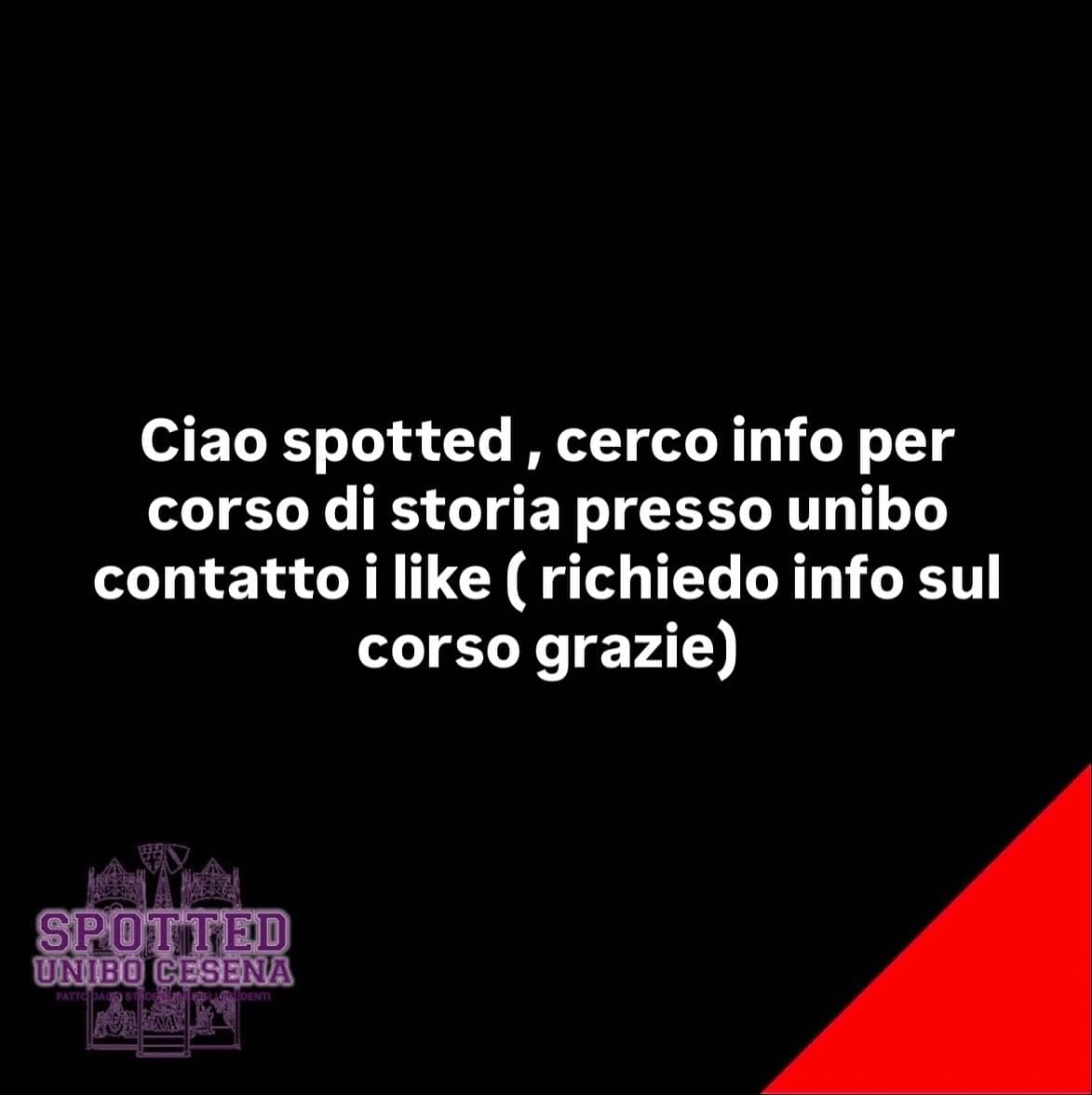 Post: #spotted #Cesena #unibo #cesenaspotted