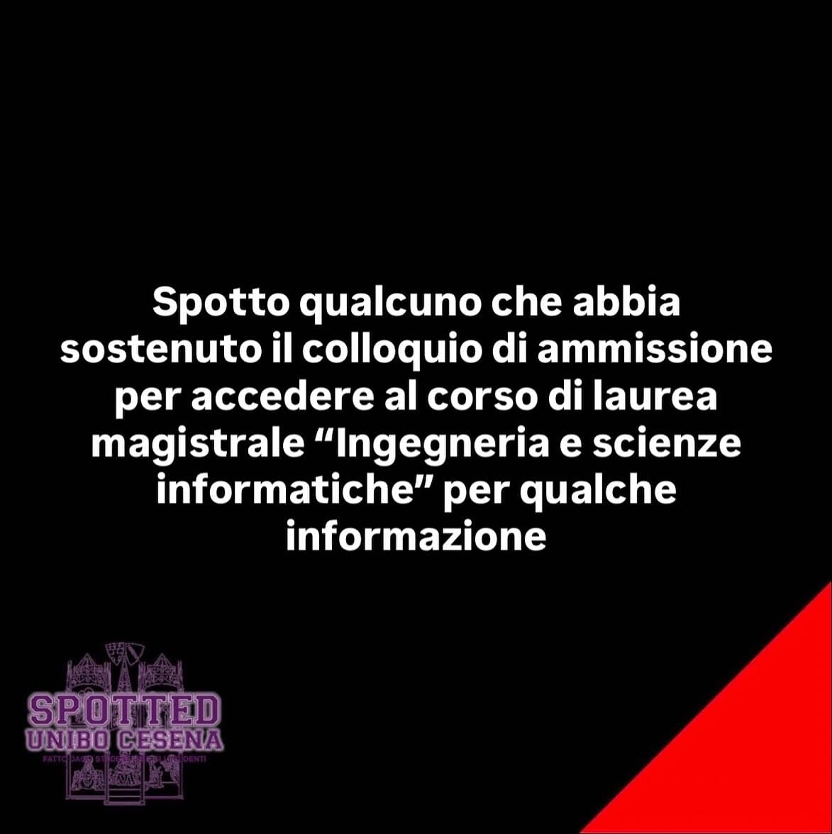 Post: #spotted #Cesena #unibo #cesenaspotted
