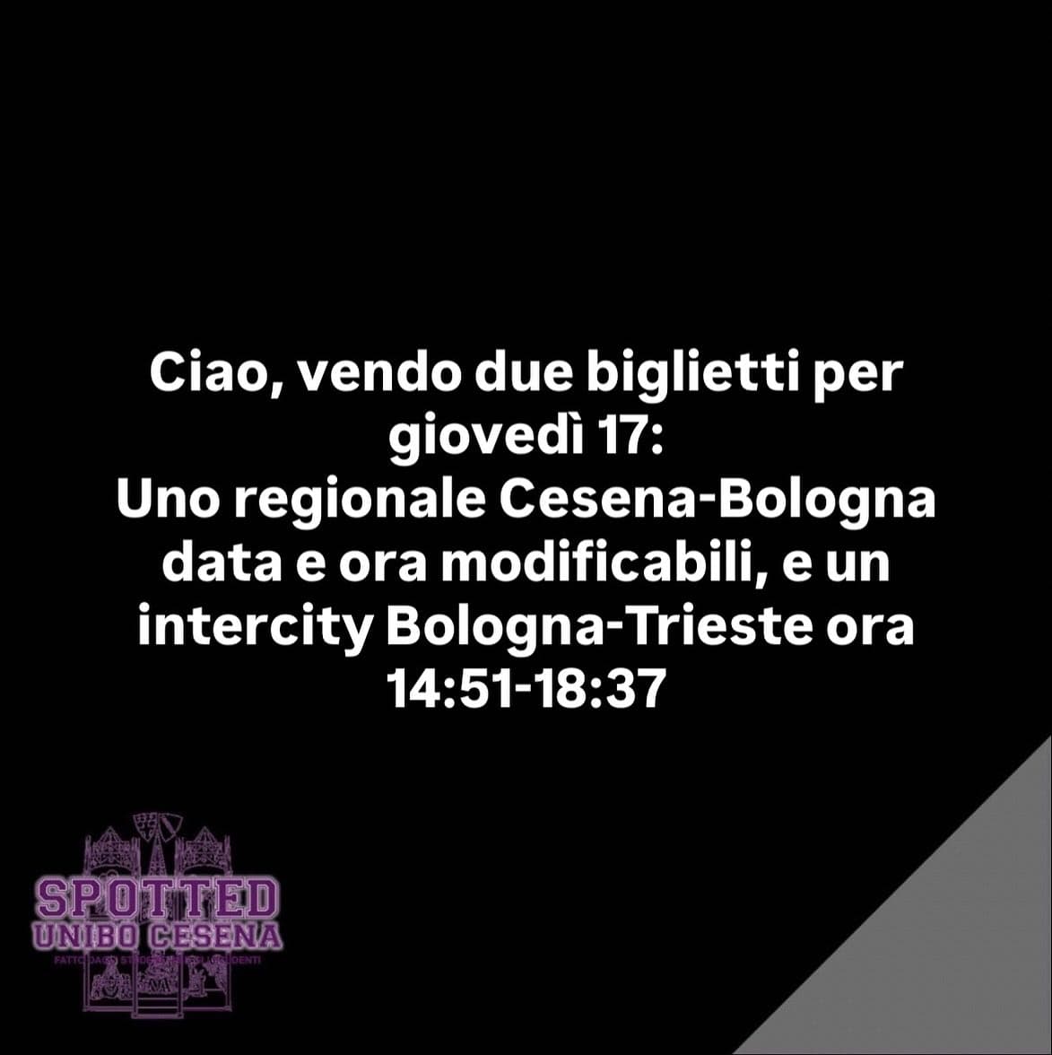 Post: #spotted #Cesena #unibo #cesenaspotted