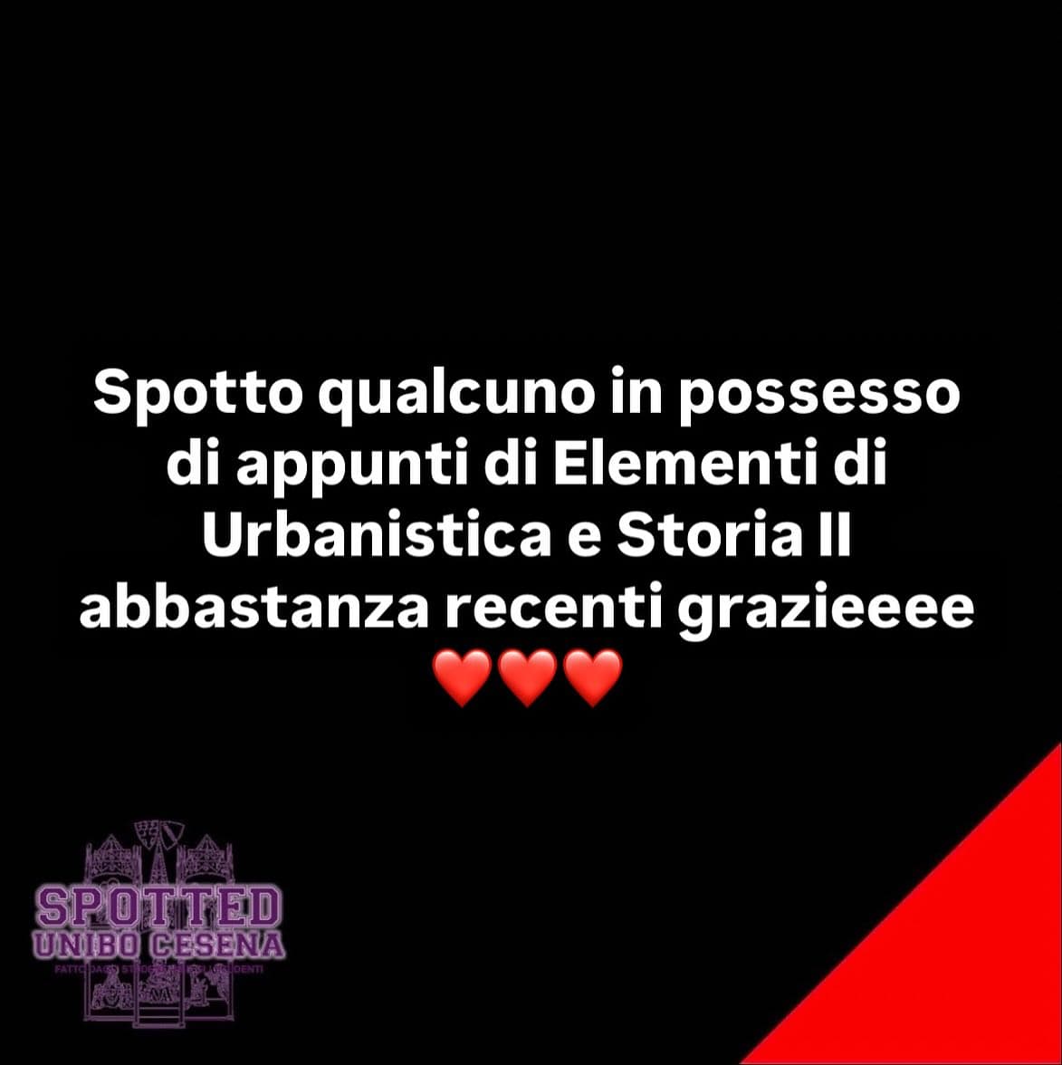 Post: #spotted #Cesena #unibo #cesenaspotted