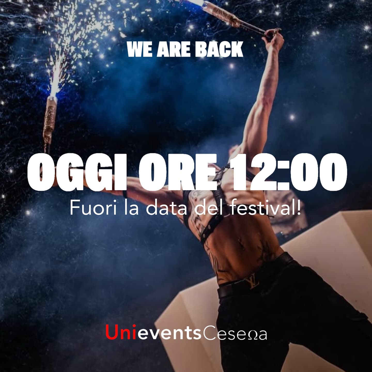 Post: Oggi fuori la data del festival! Ore 12:00 qui sul nostro profilo ufficiale! WE ARE BACK❤️ #unievents #festival #rocca