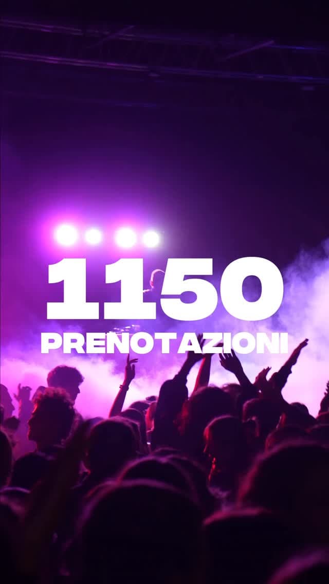Post: 1151 PRENOTAZIONI IN 24H - GRAZIE🙏🏻❤️ Non potevamo sperare in un inizio migliore! Già più di 1000 universitari si sono prenotati al festiv…