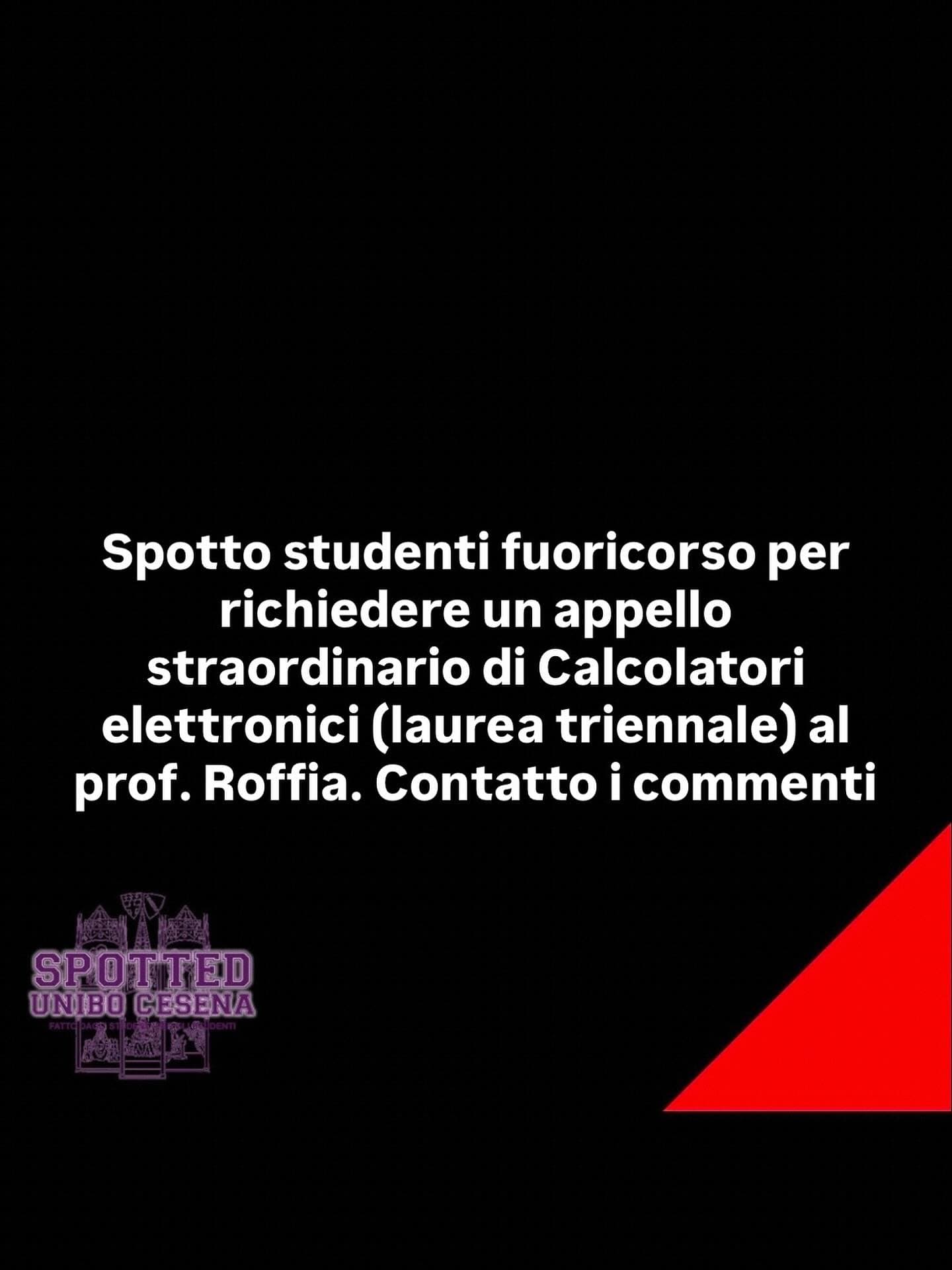 Post: #spotted #Cesena #unibo #cesenaspotted