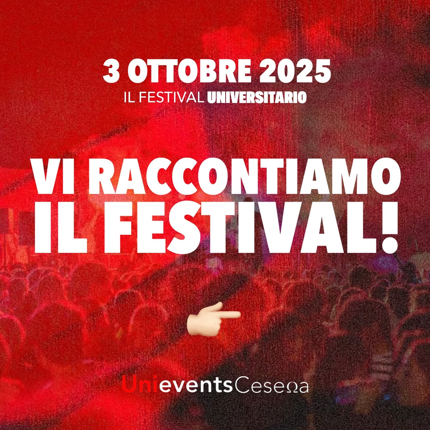 Post: UNIEVENTS FESTIVAL - LA FESTA UNIVERSITARIA ALLA ROCCA DI CESENA🎉 🚨

🗓️ • Venerdì 3 Ottobre
⏰ • Dalle 20:00 alle 01:30
📍 • Rocca Malates…