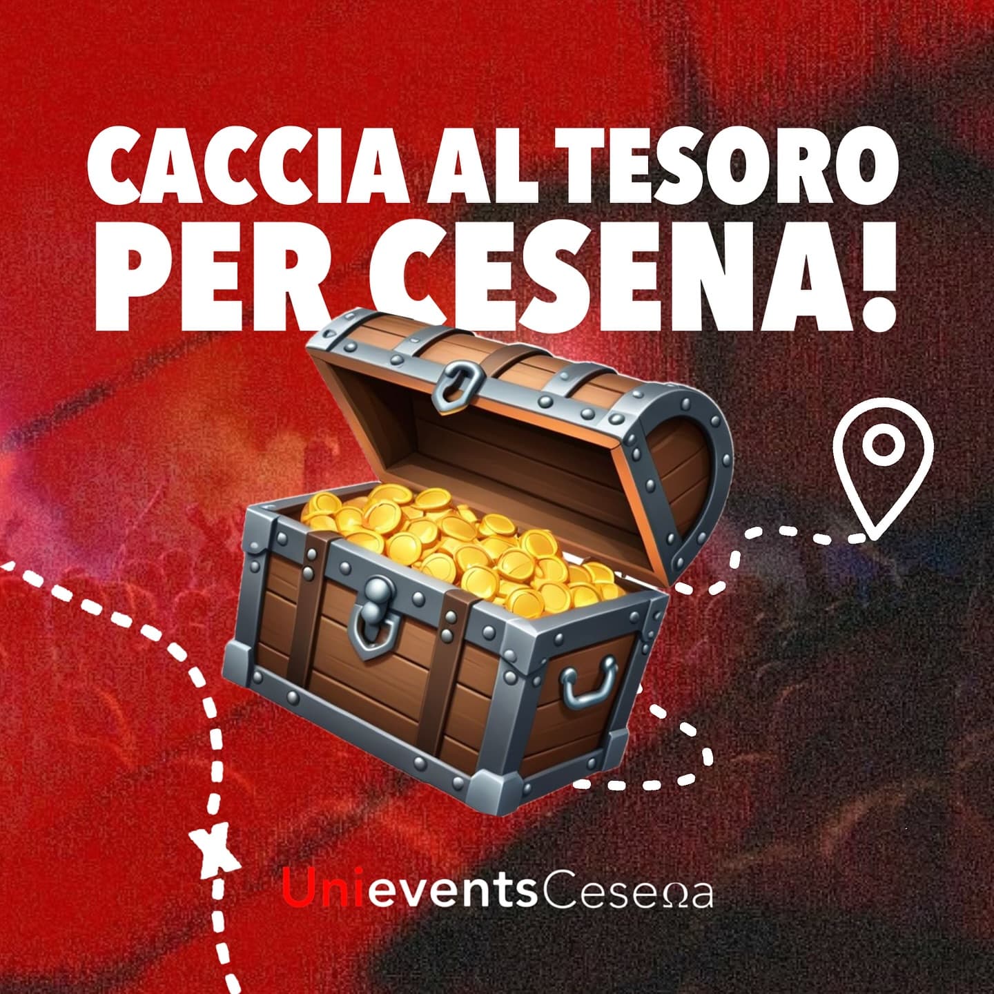 Post: CACCIA AL TESORO PER CESENA🏴‍☠️ Stasera in giro per Cesena nasconderemo tantissimi regali, tra drink, shot, felpe, per la festa di questo v…