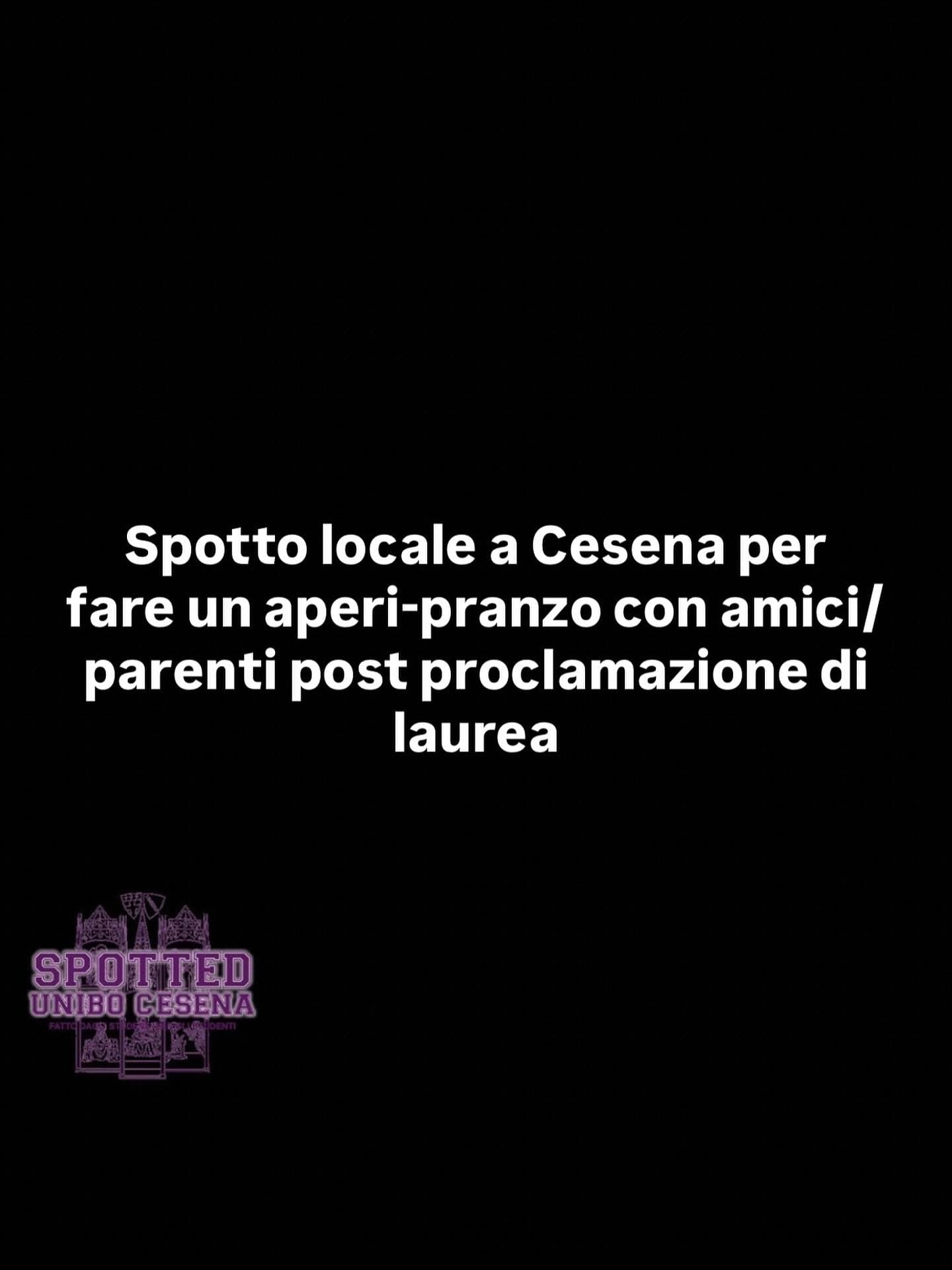 Post: #spotted #Cesena #unibo #cesenaspotted