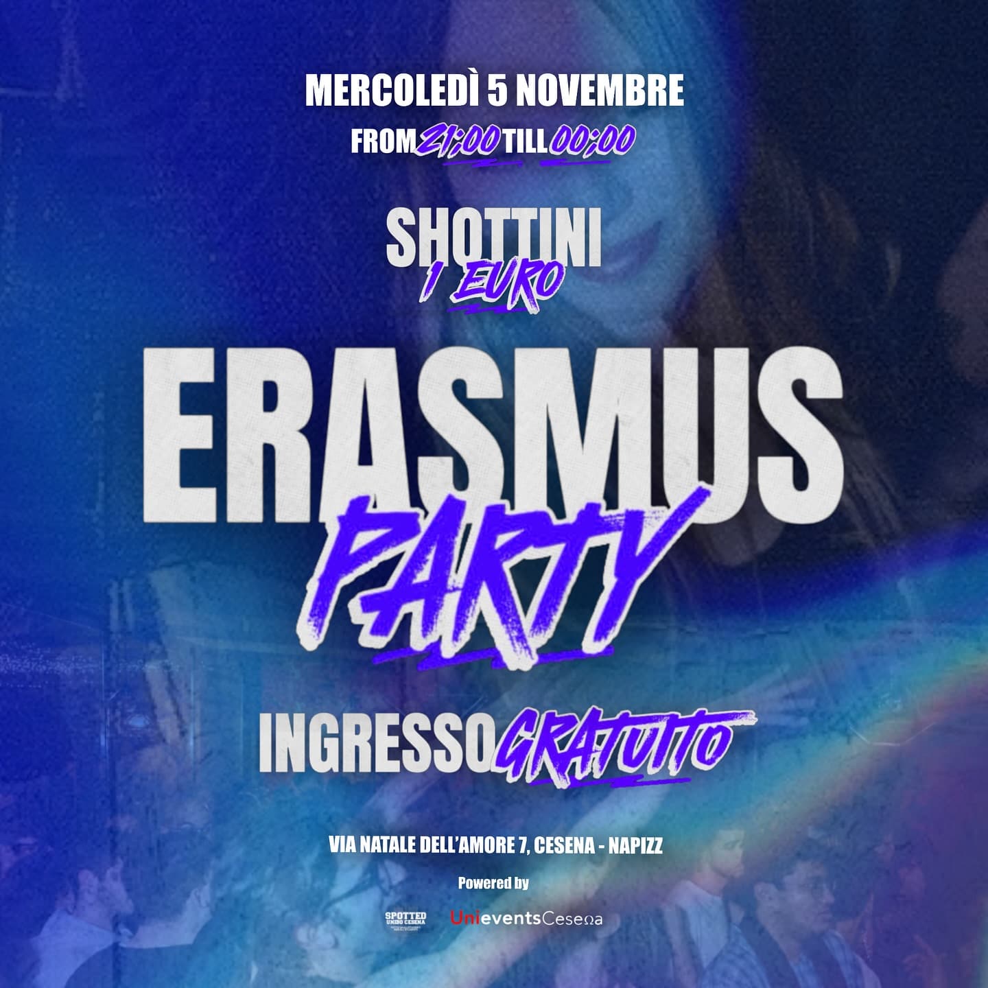 Post: Finalmente arrivano i MERCOLEDÌ UNIVERSITARI! Le notti targate @unievents.cesena e @spotted_cesena_unibo a tema ERASMUS! ❤️✨

👉🏻 • CI VEDI…