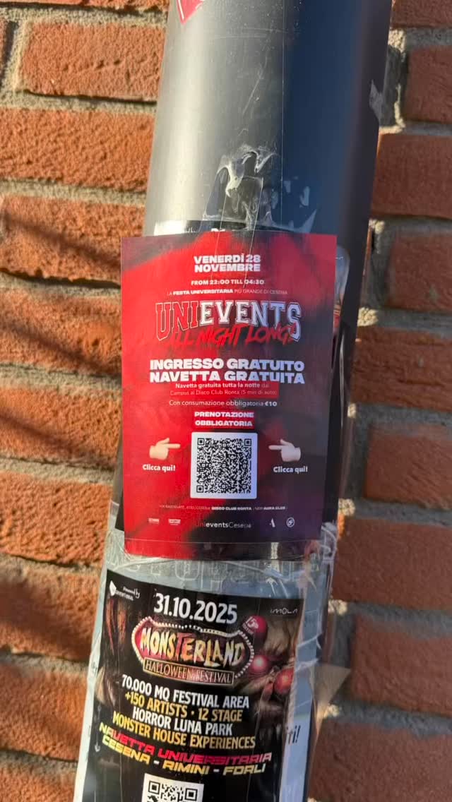 Post: UNIEVENTS ALL NIGHT LONG - LA FESTA UNIVERSITARIA PIÙ GRANDE DI CESENA🎉

🗓️ • Venerdì 28 Novembre 
⏰ • Dalle 22:00 alle 04:30
📍 • Disco C…