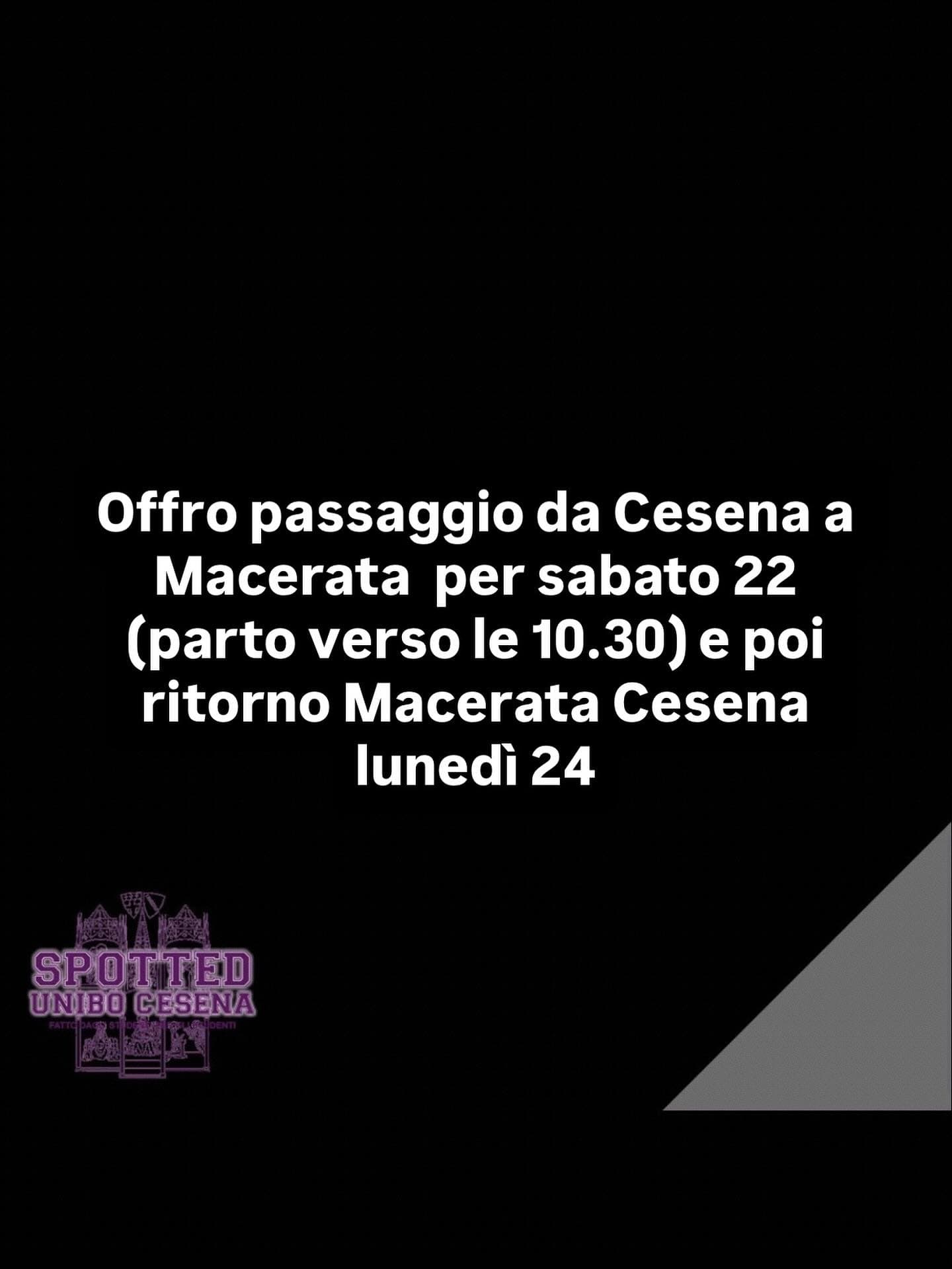 Post: #spotted #Cesena #unibo #cesenaspotted