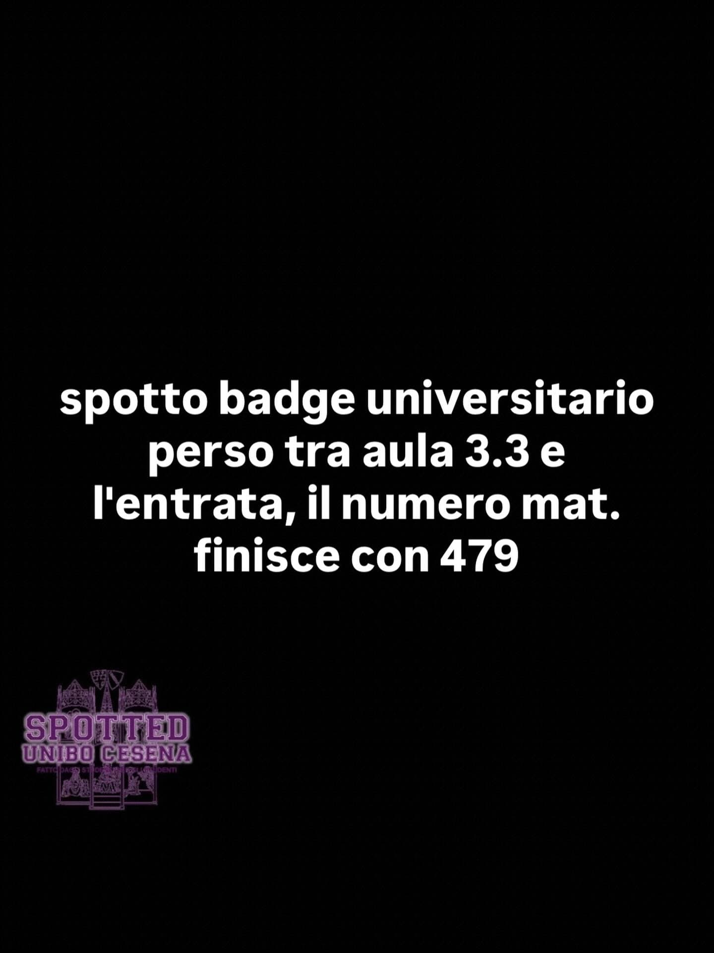 Post: #spotted #Cesena #unibo #cesenaspotted